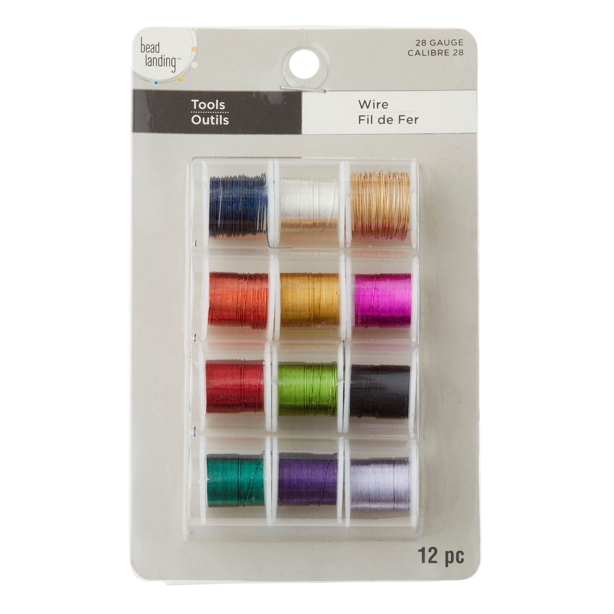 Bead Landing™ Silver Plated Copper Wire, 28 Gauge, 12 Pack - Image 3