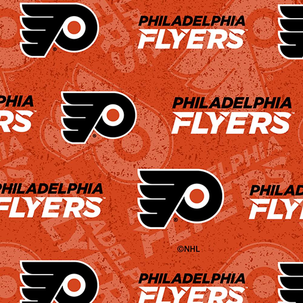 NHL Philadelphia Flyers Tone-on-Tone Cotton Fabric
