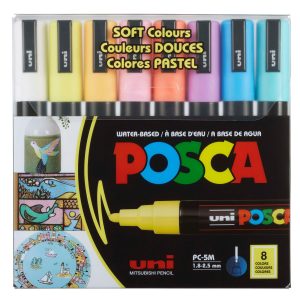 Uni Posca PC-5M Soft Color Medium Tip Marker Set