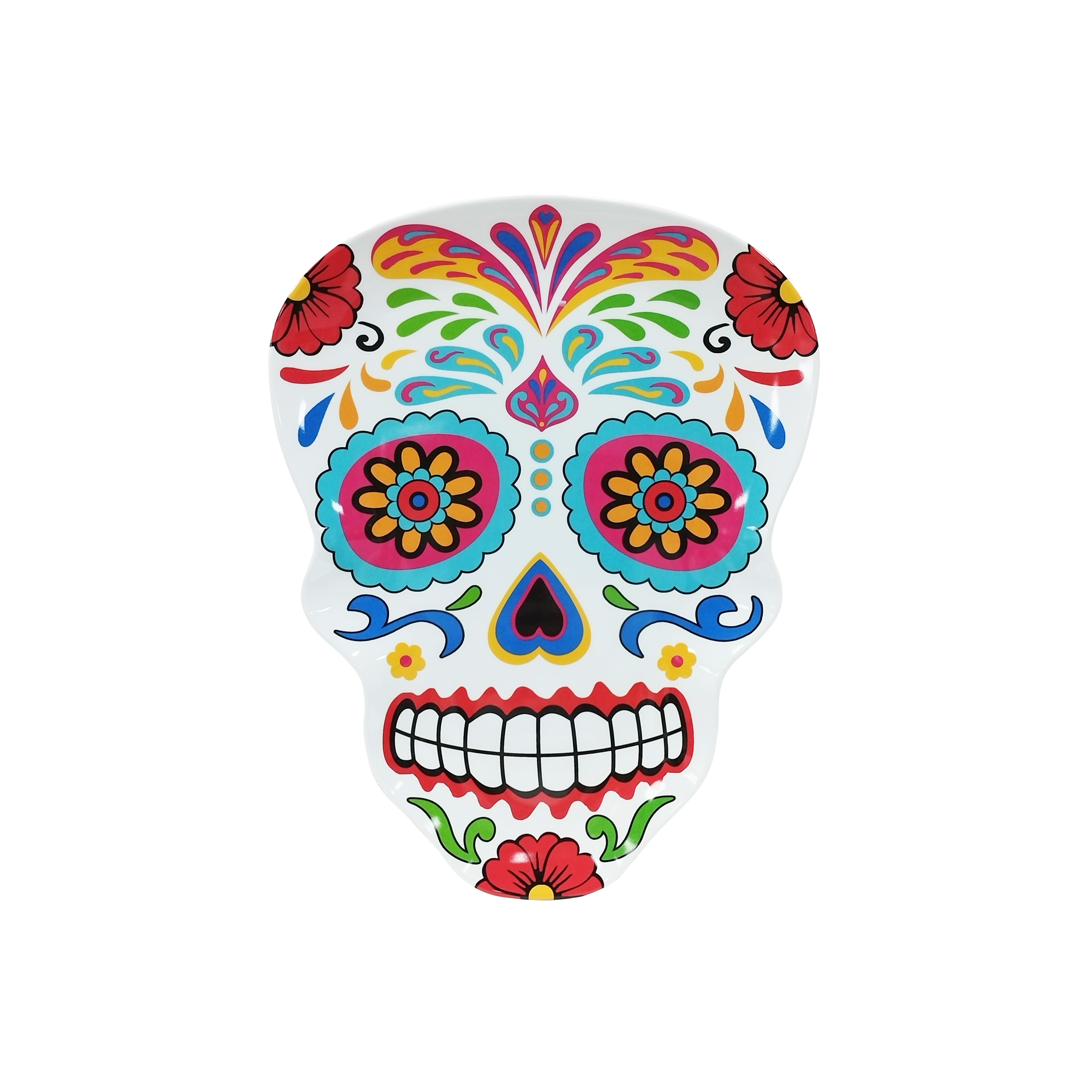 12.3" x 15.8" Skull Melamine Plates by Ashland®