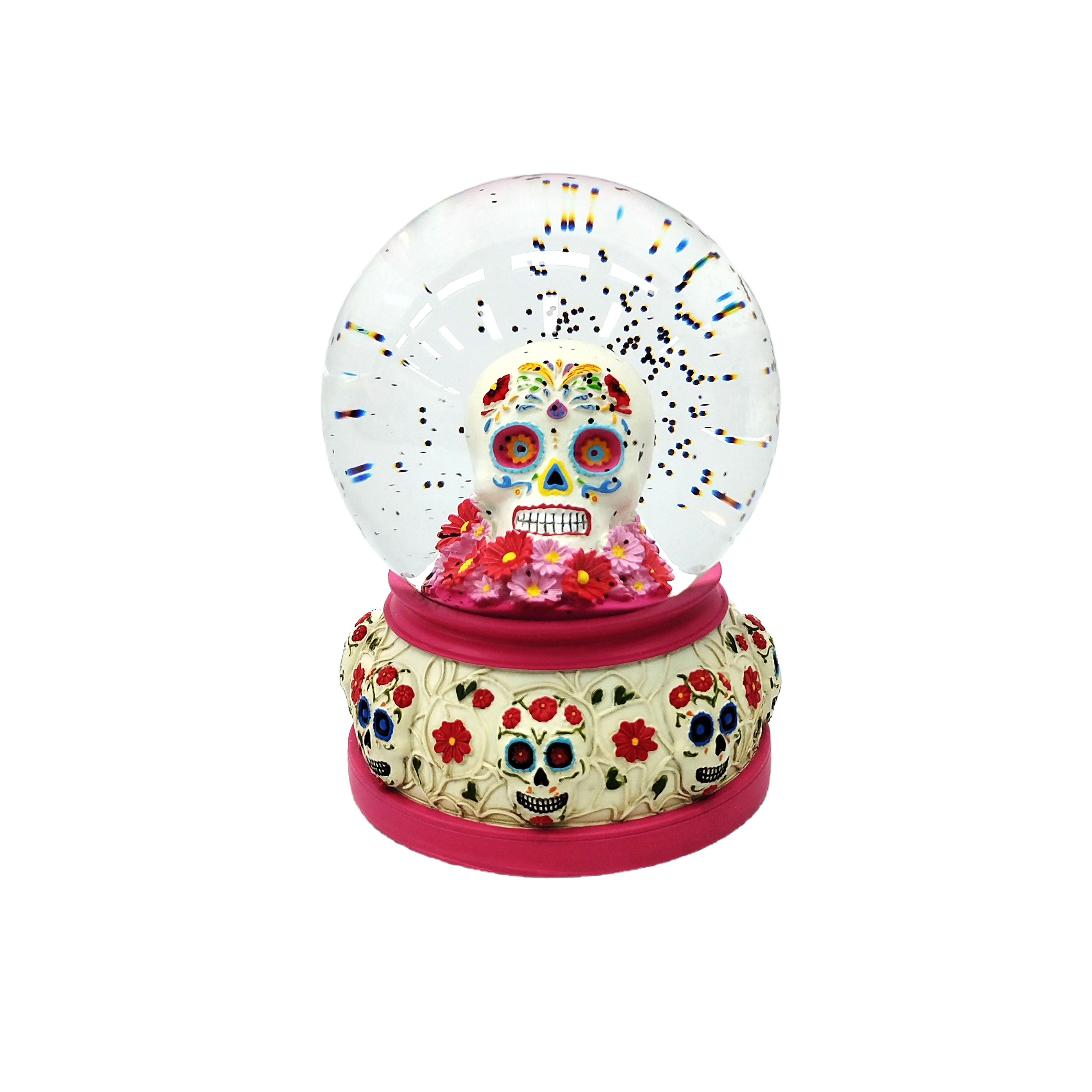 7" Sugar Skull Musical Water Globe by Ashland®