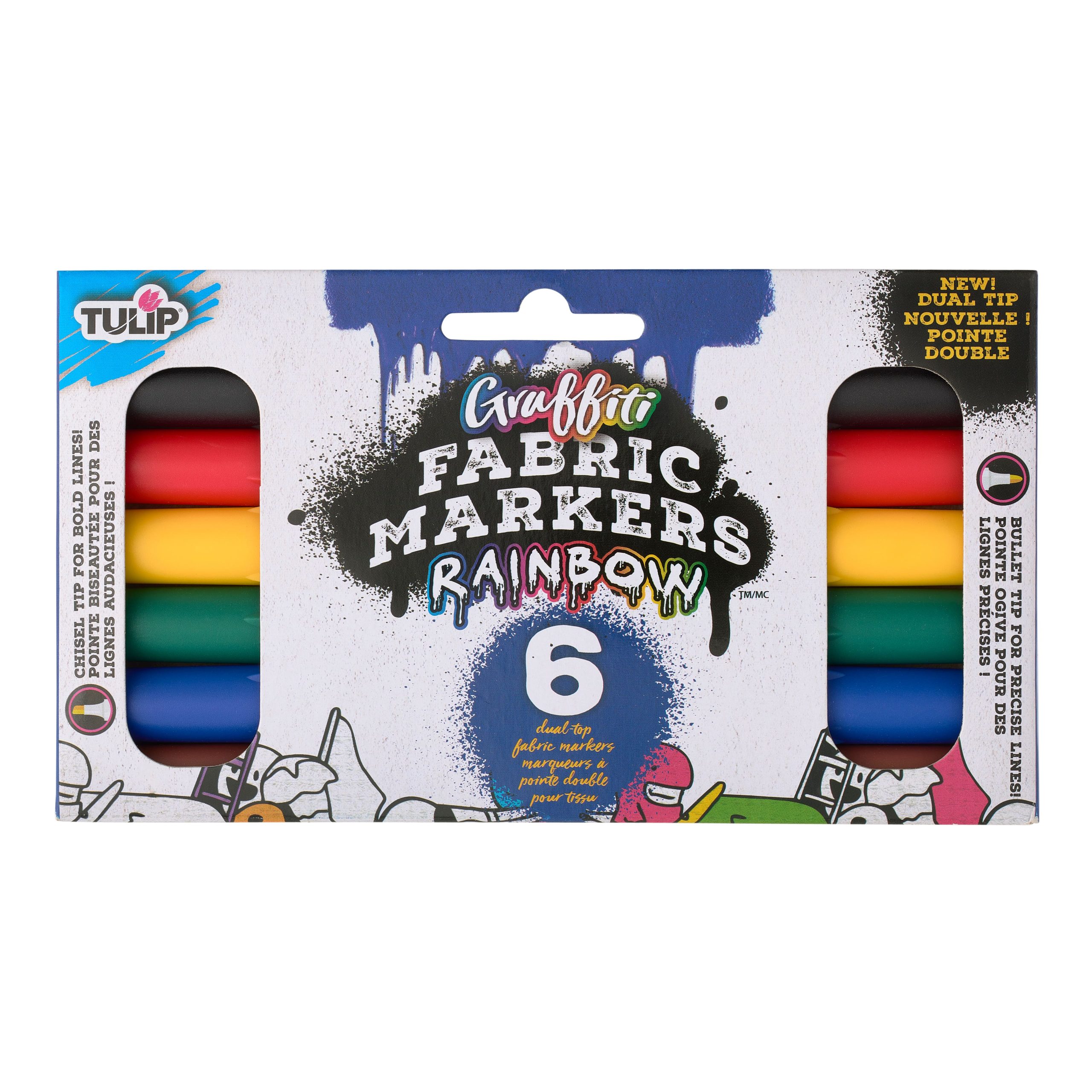 Tulip® Graffiti Fabric Markers™ Rainbow - Image 3