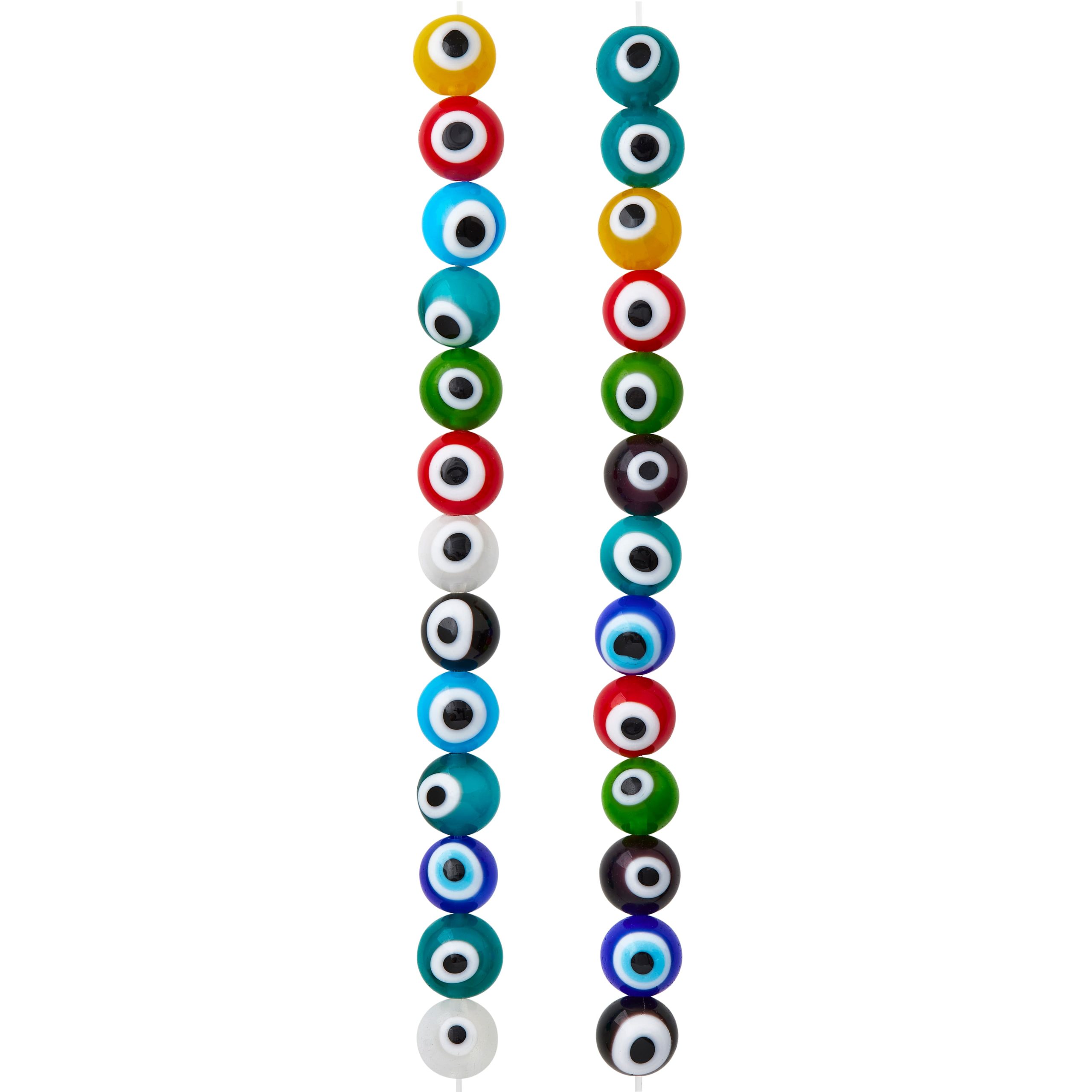 Multicolor Glass Eye Beads, 10mm by Bead Landing™ - Image 3
