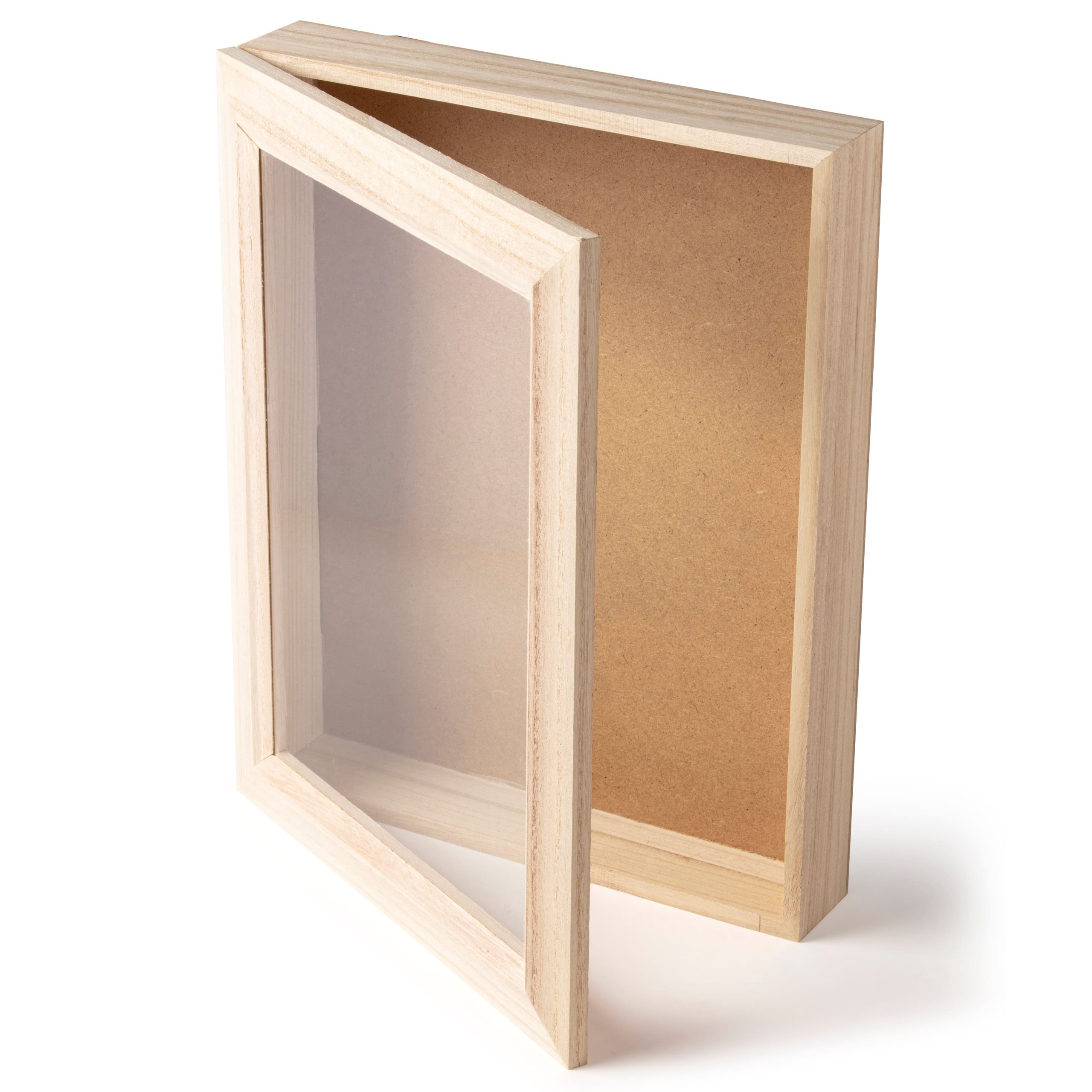 11.7" x 15" Hinged Wood Shadow Box by Make Market® - Image 2