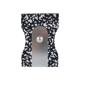 Class Rules! 4.75" Black & White Pencil Sharpener Tabletop Décor by B2C™