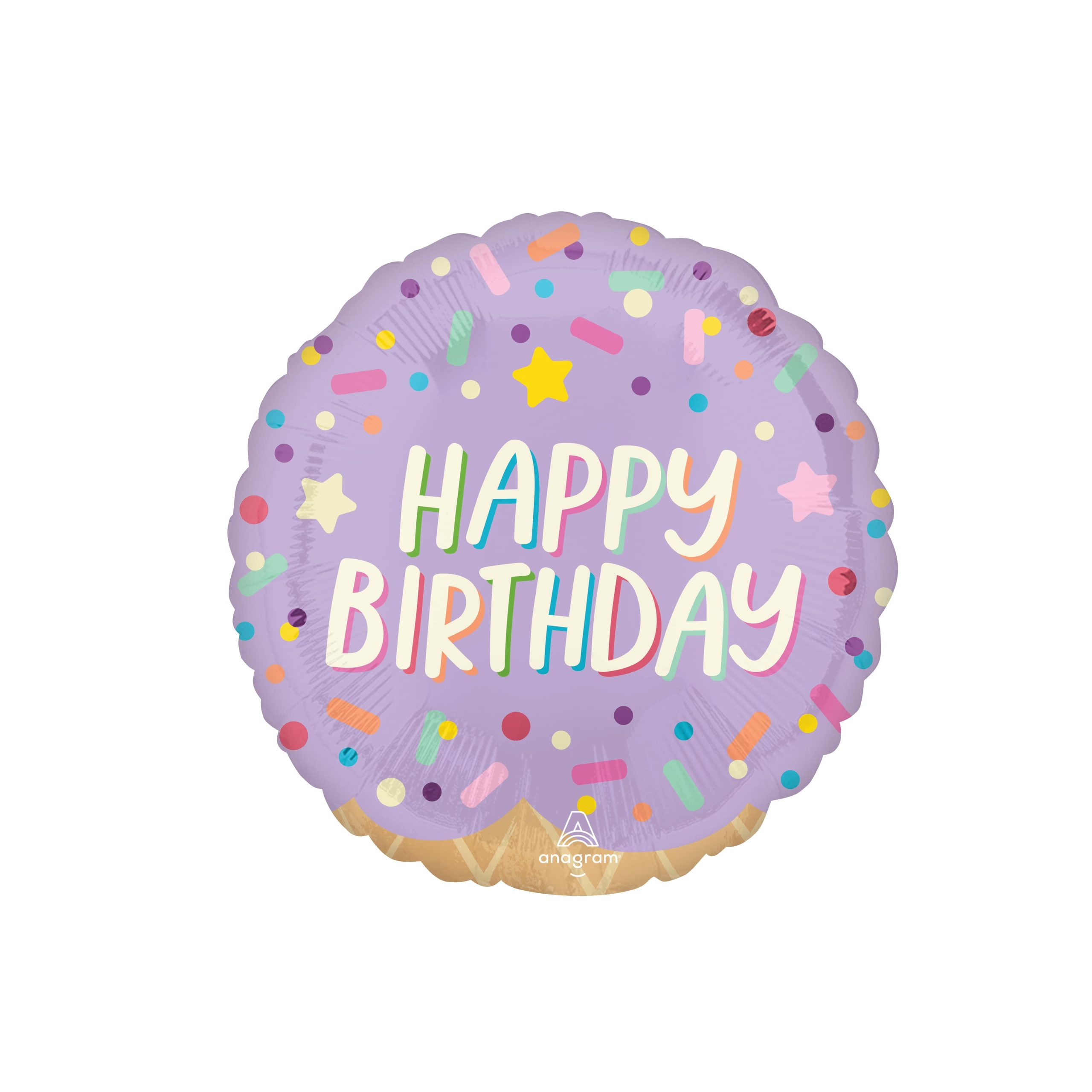 17" Ice Cream Party Birthday Foil Balloon - Image 2