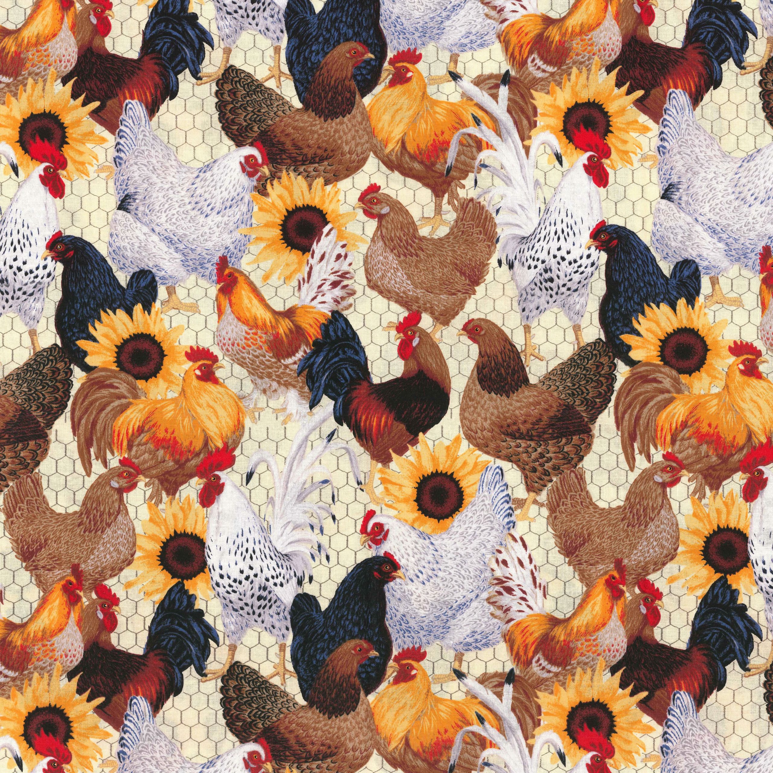 Fabric Traditions Chicken Toss Cotton Fabric - Image 2