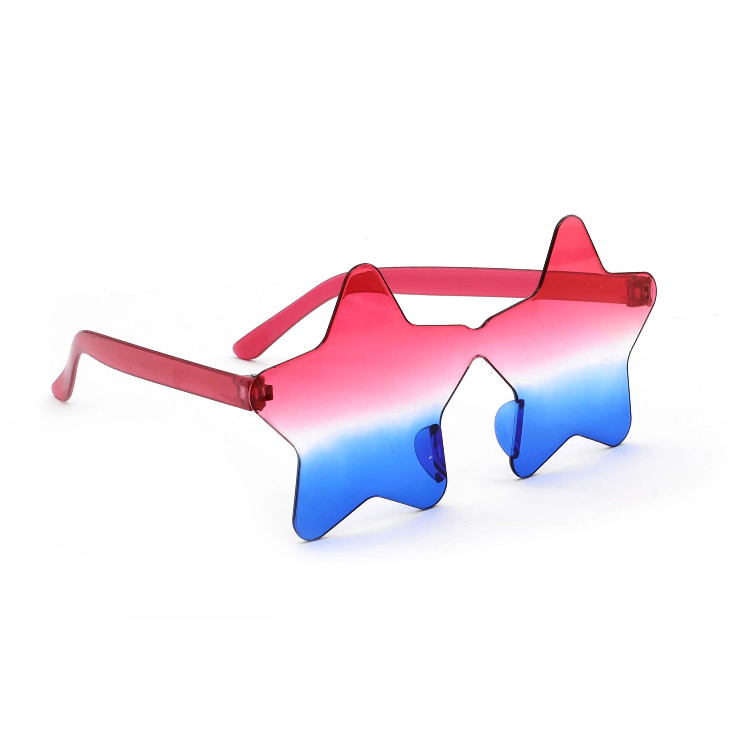 Red, White & Blue Ombre Star Sunglasses by Celebrate It™ - Image 2