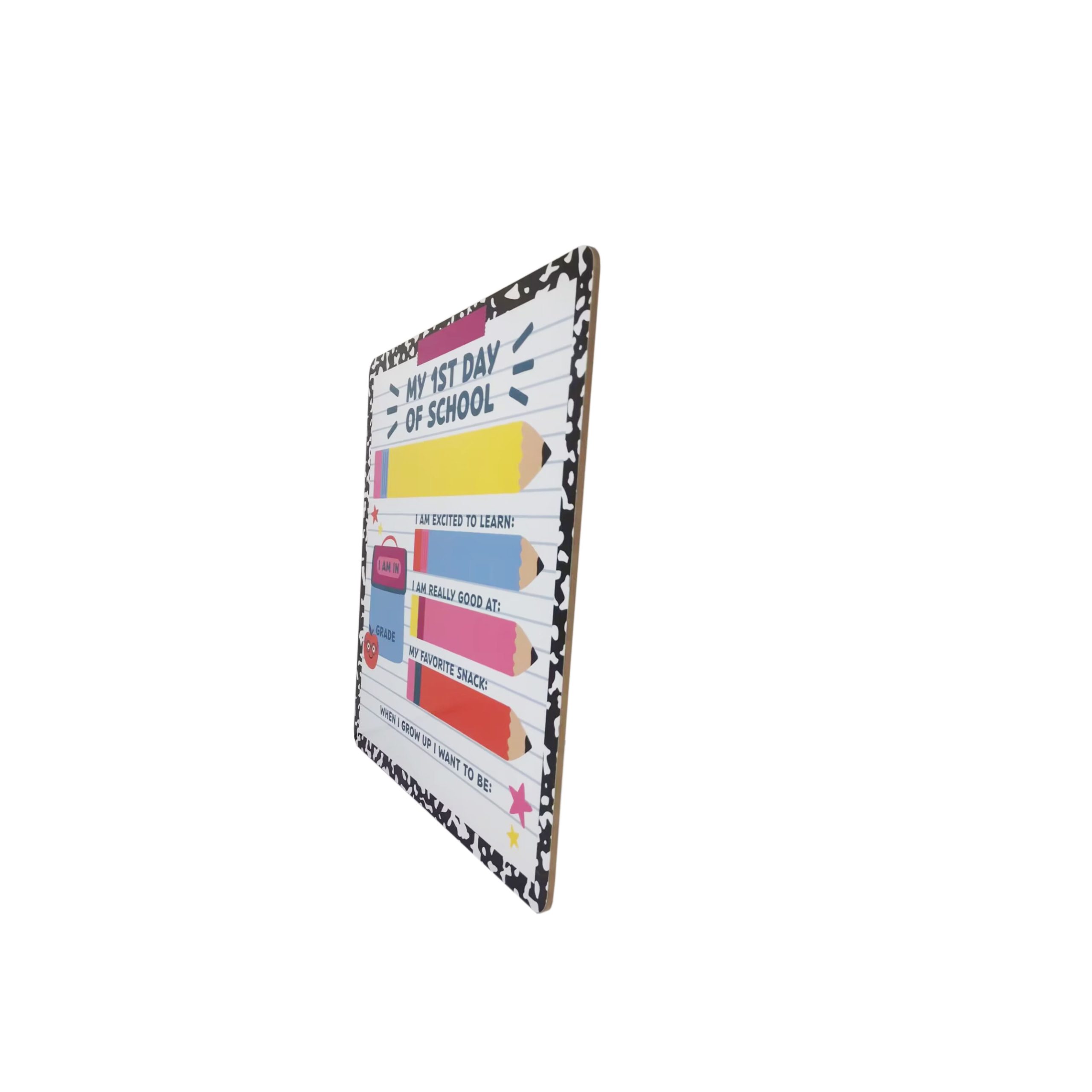 Class Rules! 11.75" x 15.75" First & Last Day of School Dry Erase Board by B2C™ - Image 3