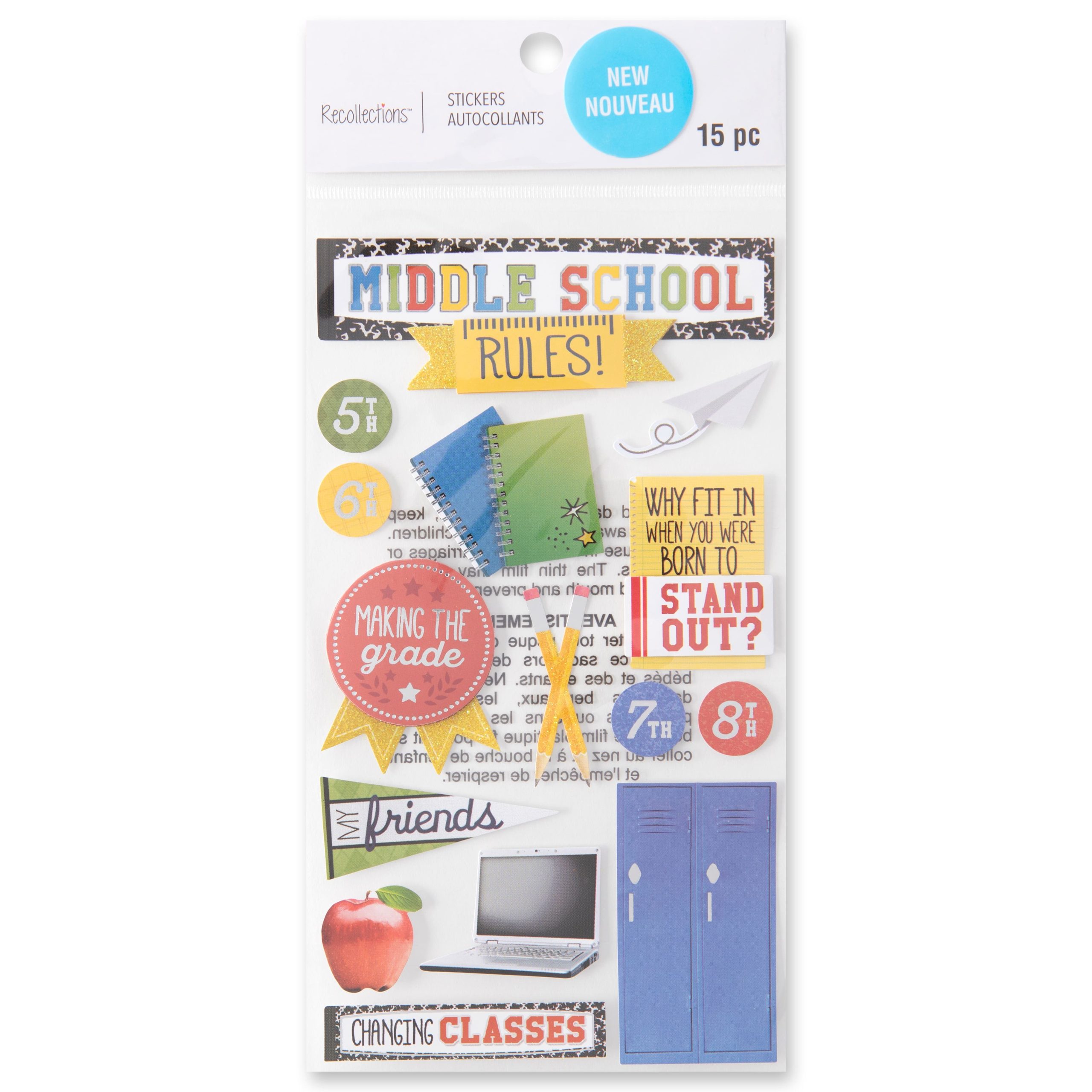 Middle School Stickers by Recollections™ - Image 4