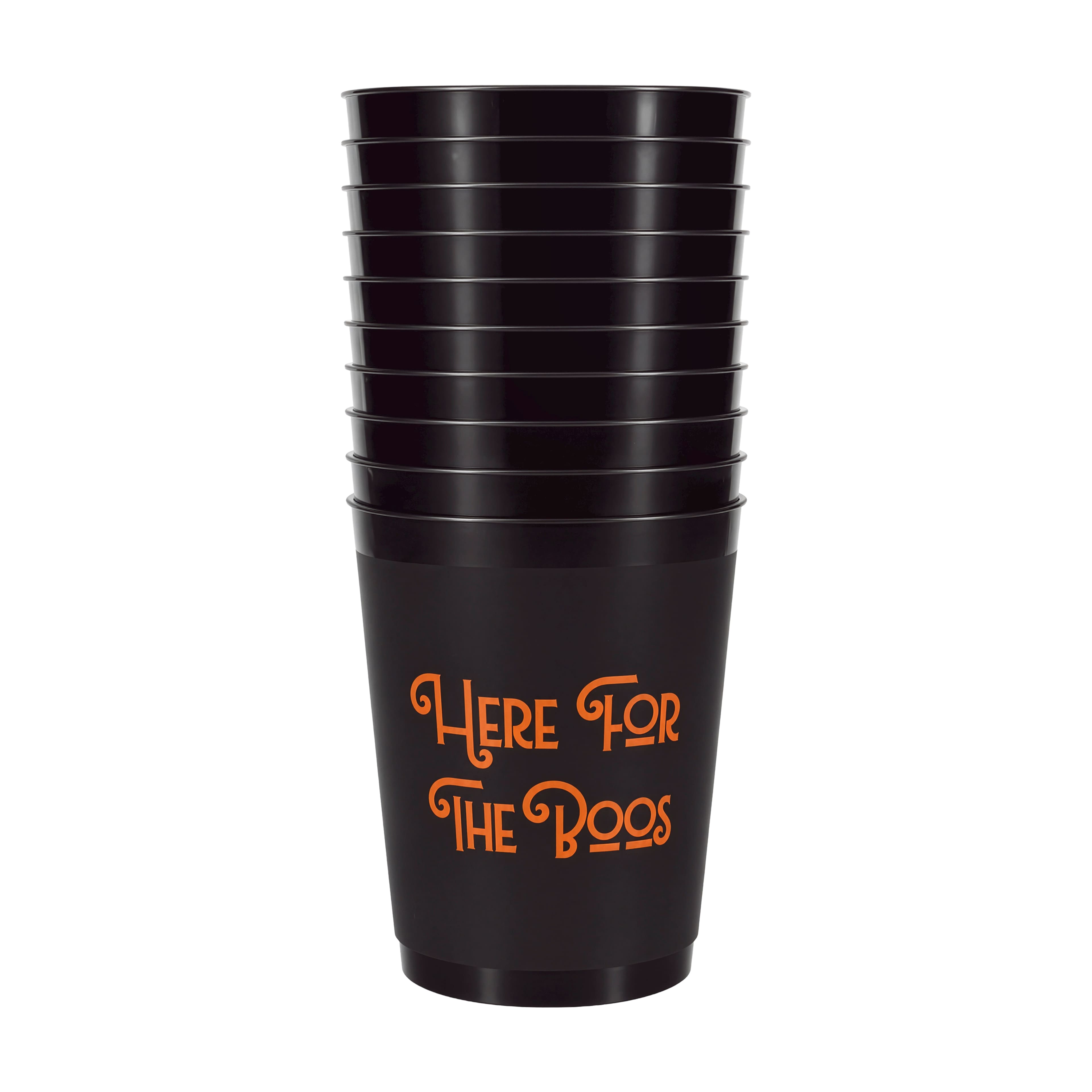 16oz. Halloween Here for the Boos Cups, 10ct. by Celebrate It™