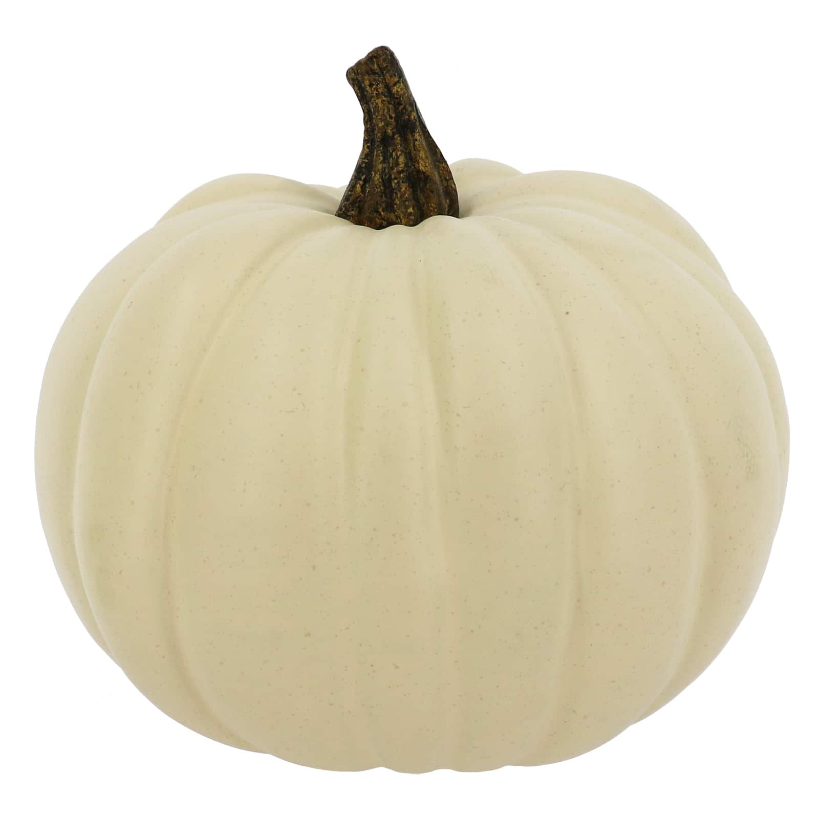 10" Cream Stackable Decorative Pumpkin by Ashland®