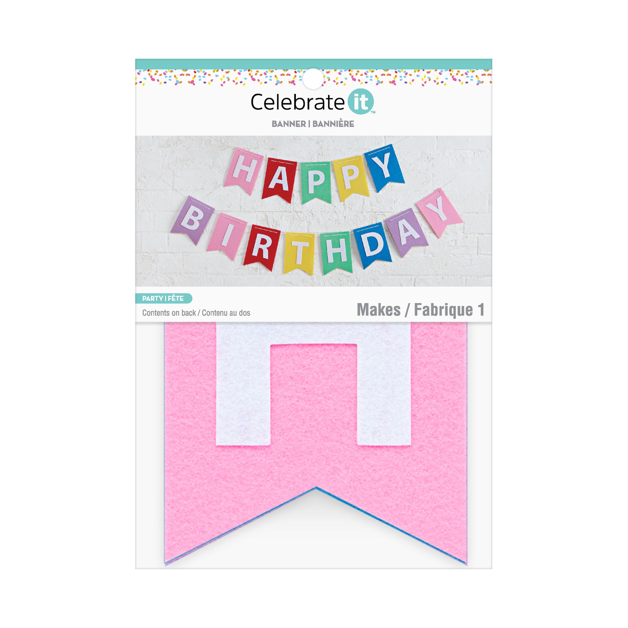 Happy Birthday Felt Garland by Celebrate It™ - Image 2