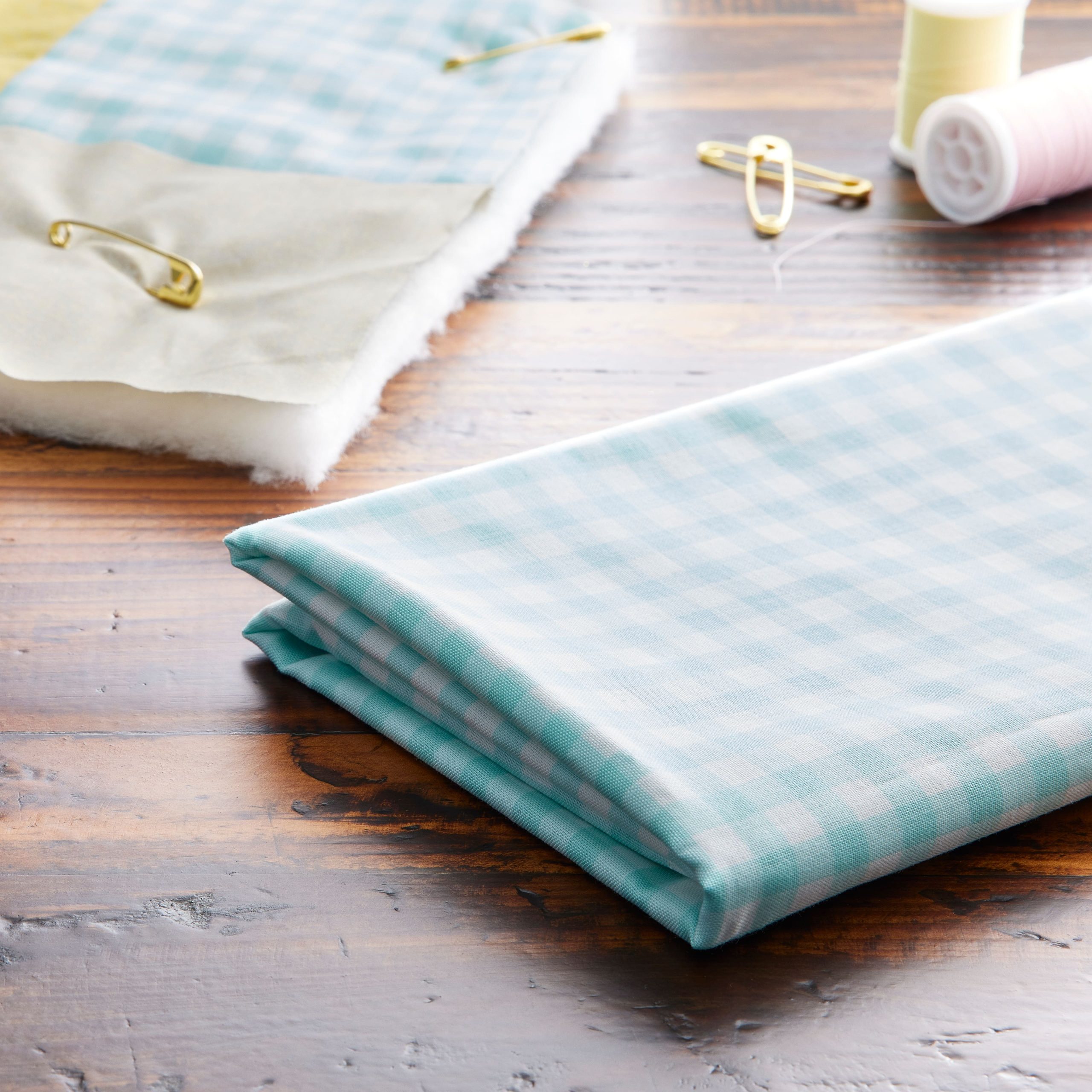 Eugene Textiles Rainwater Gingham Cotton Fabric - Image 3