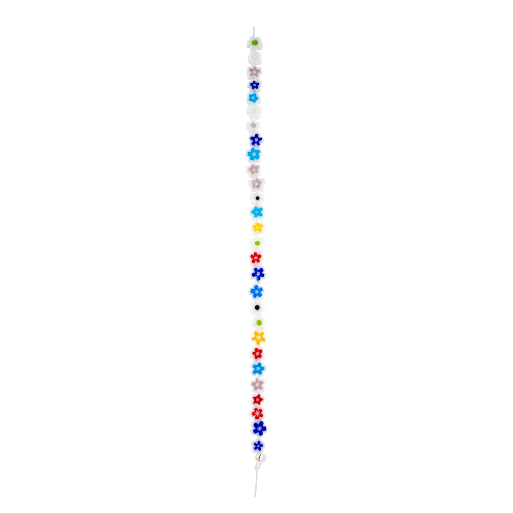 Multicolor Millefiori Glass Flower Beads, 7.5mm by Bead Landing™ - Image 3