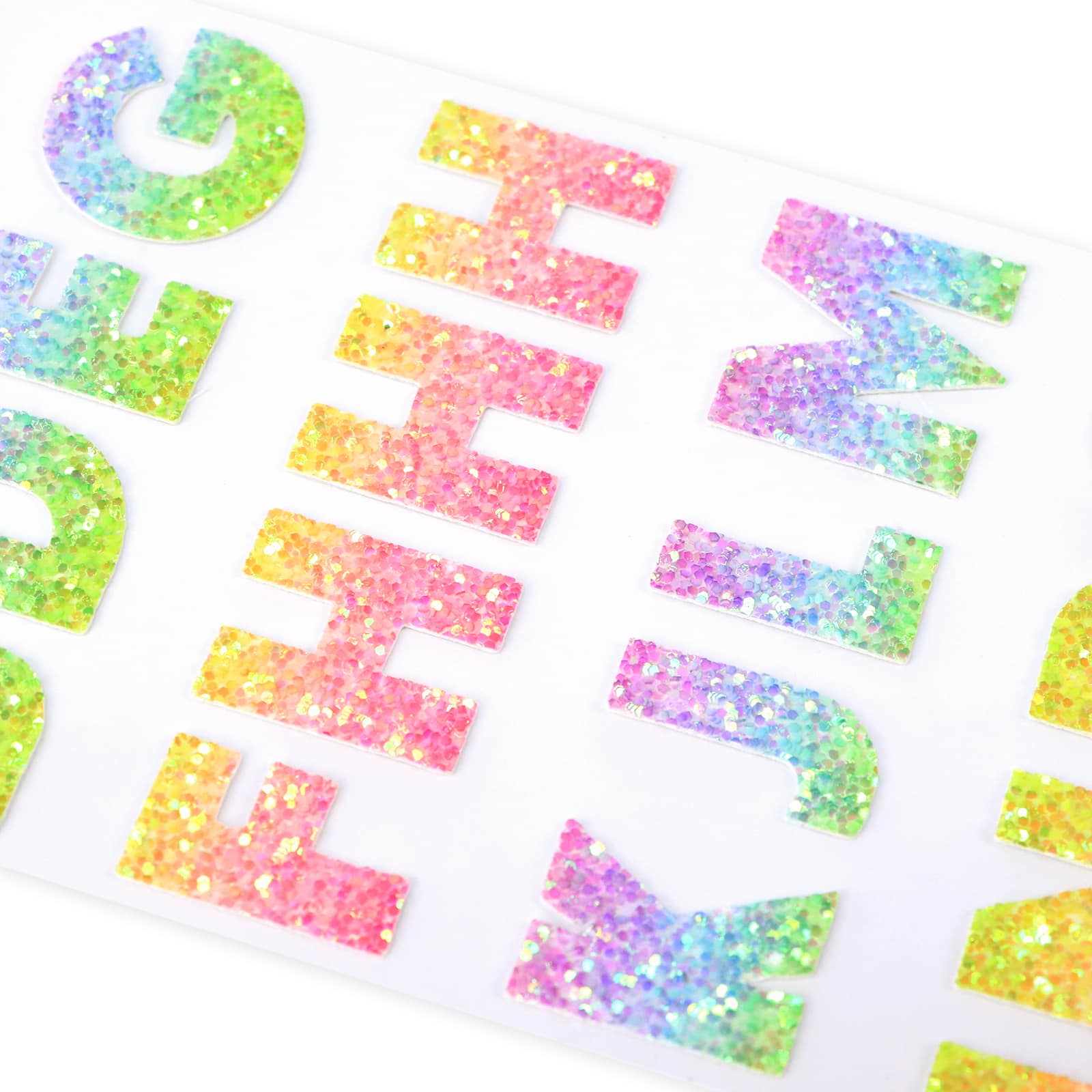 Rainbow Glitter Alphabet Stickers by Recollections™ - Image 3