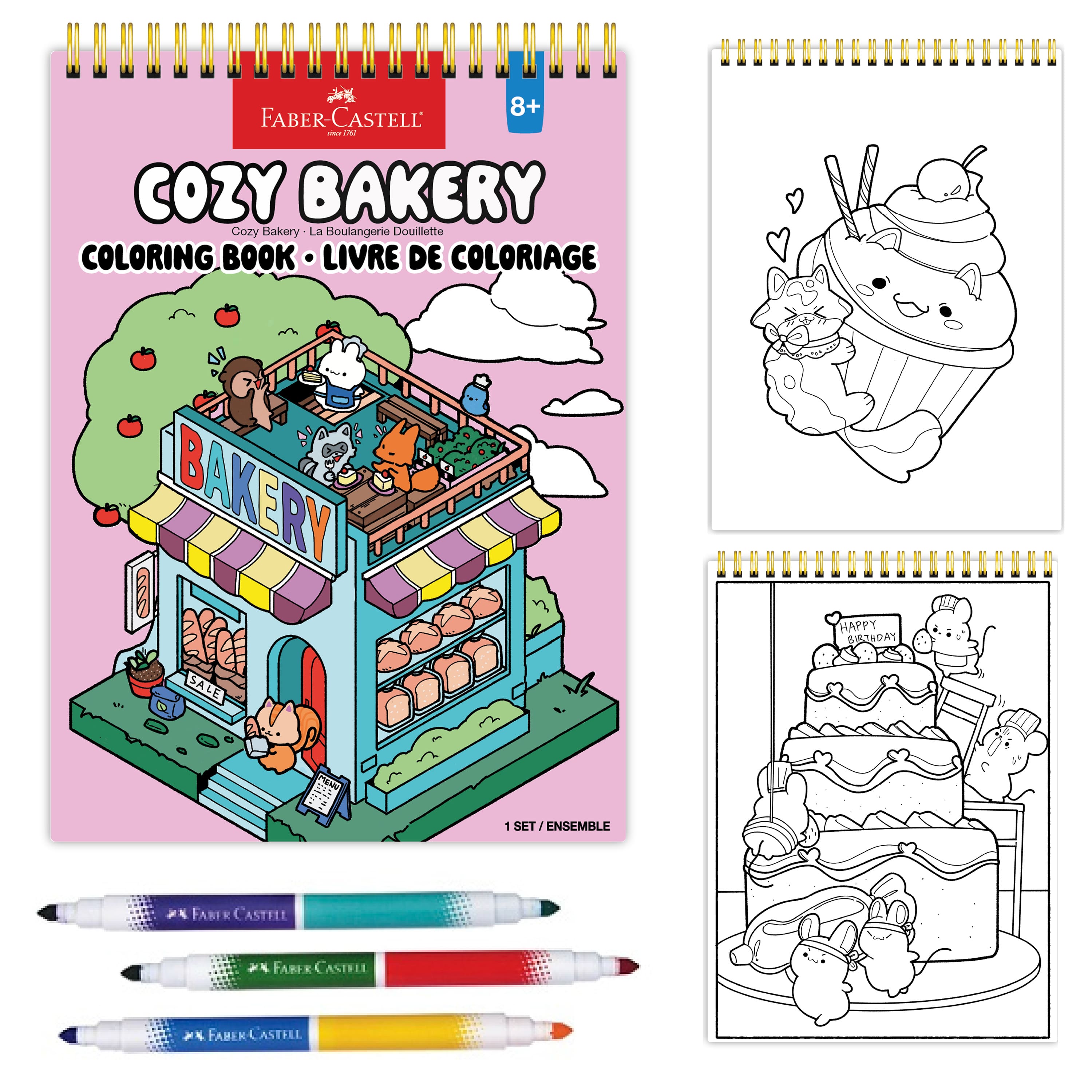 Faber-Castell® Cozy Bakery Coloring Book Set