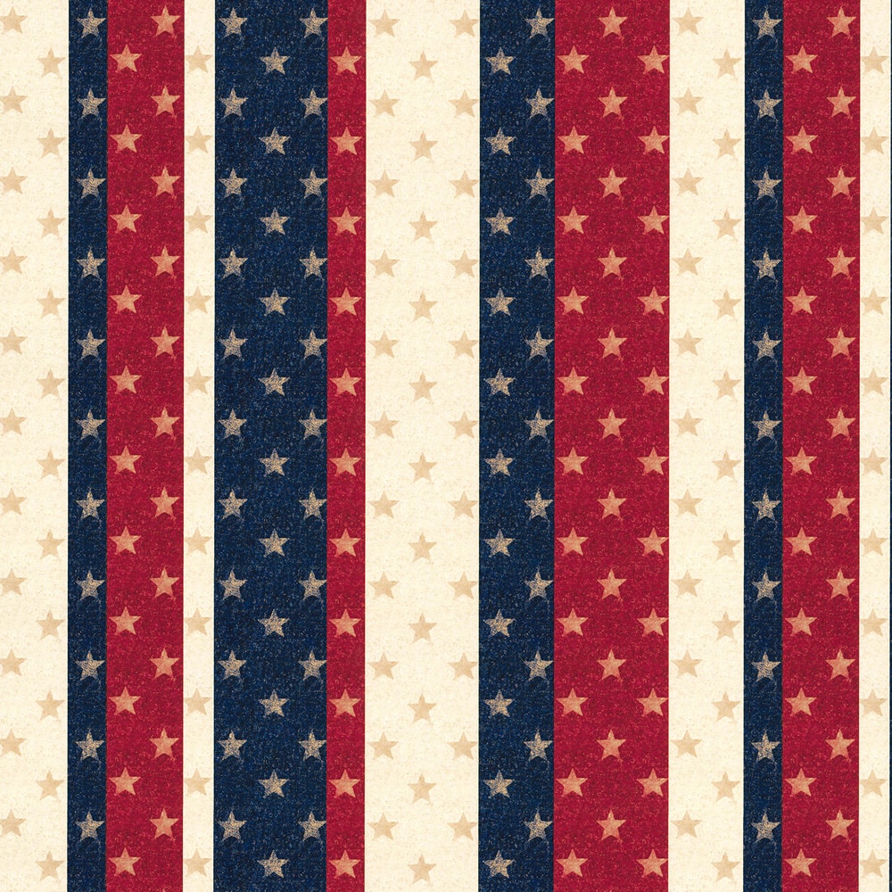 Fabric Traditions Heart of America Glitter Cotton Quilting Fabric
