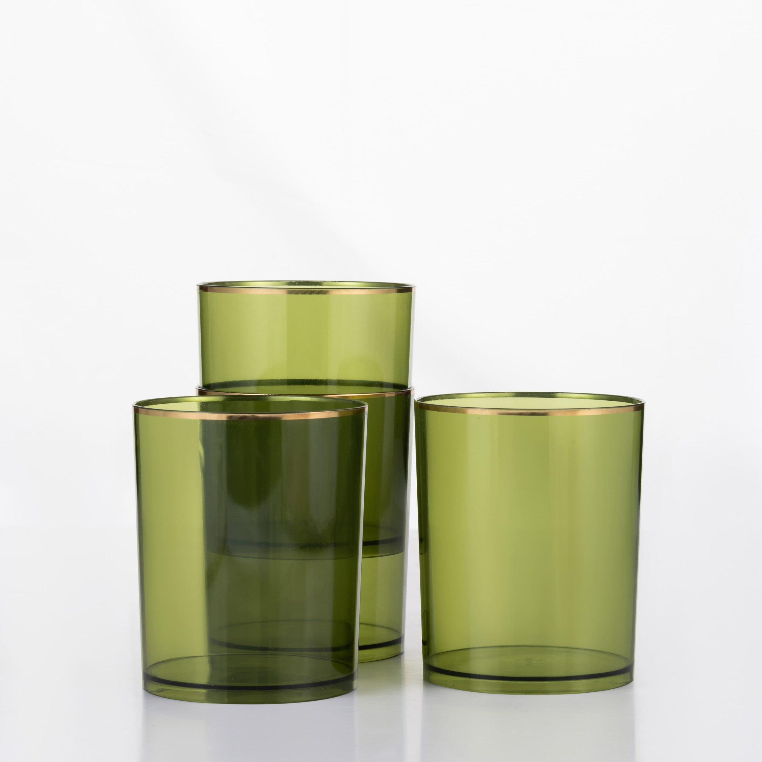 12 oz. Green Plastic Cocktail Glasses, 4ct. by Celebrate It™ - Image 2