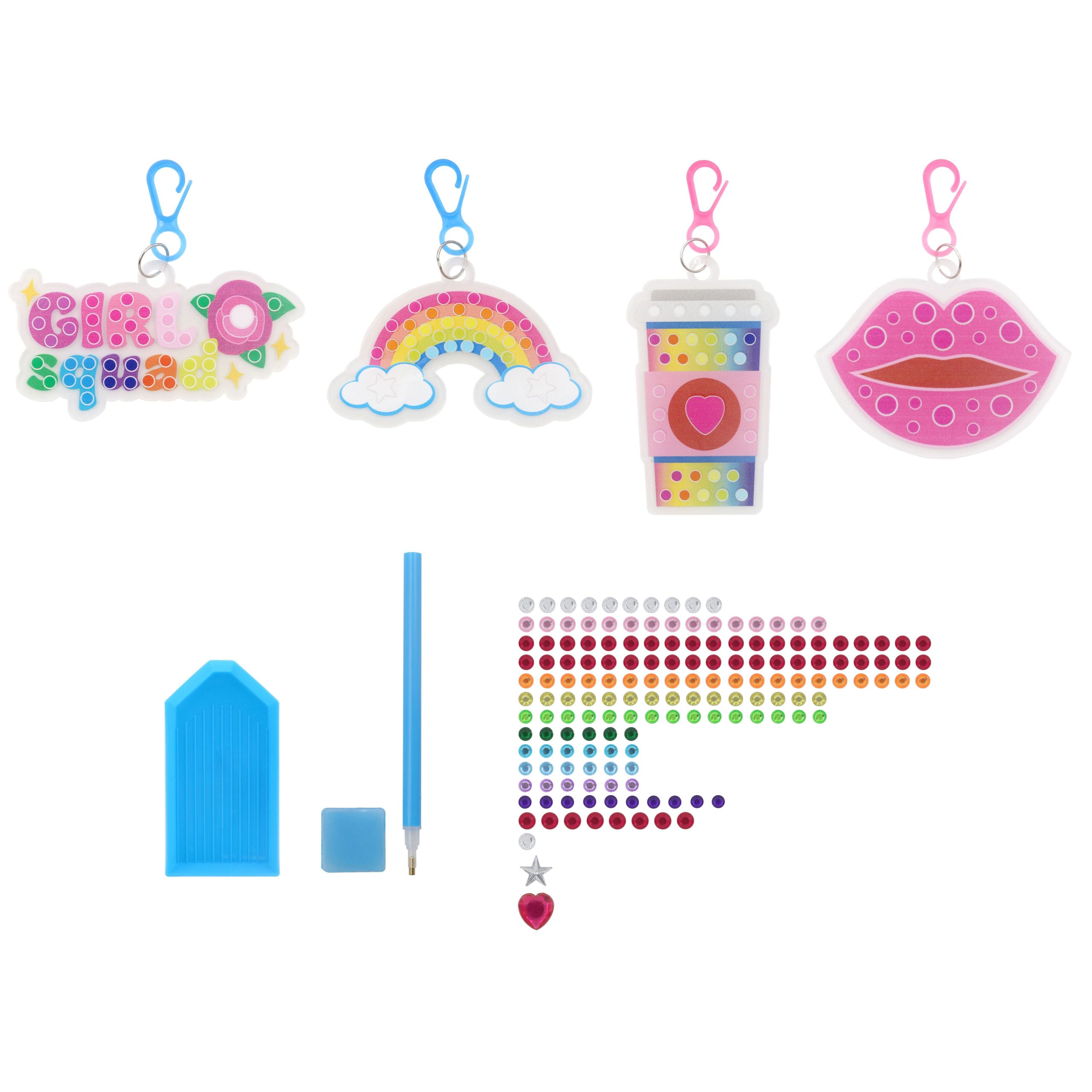 Girl Squad Backpack Keychain Diamond Art Kit by Creatology™ - Image 2