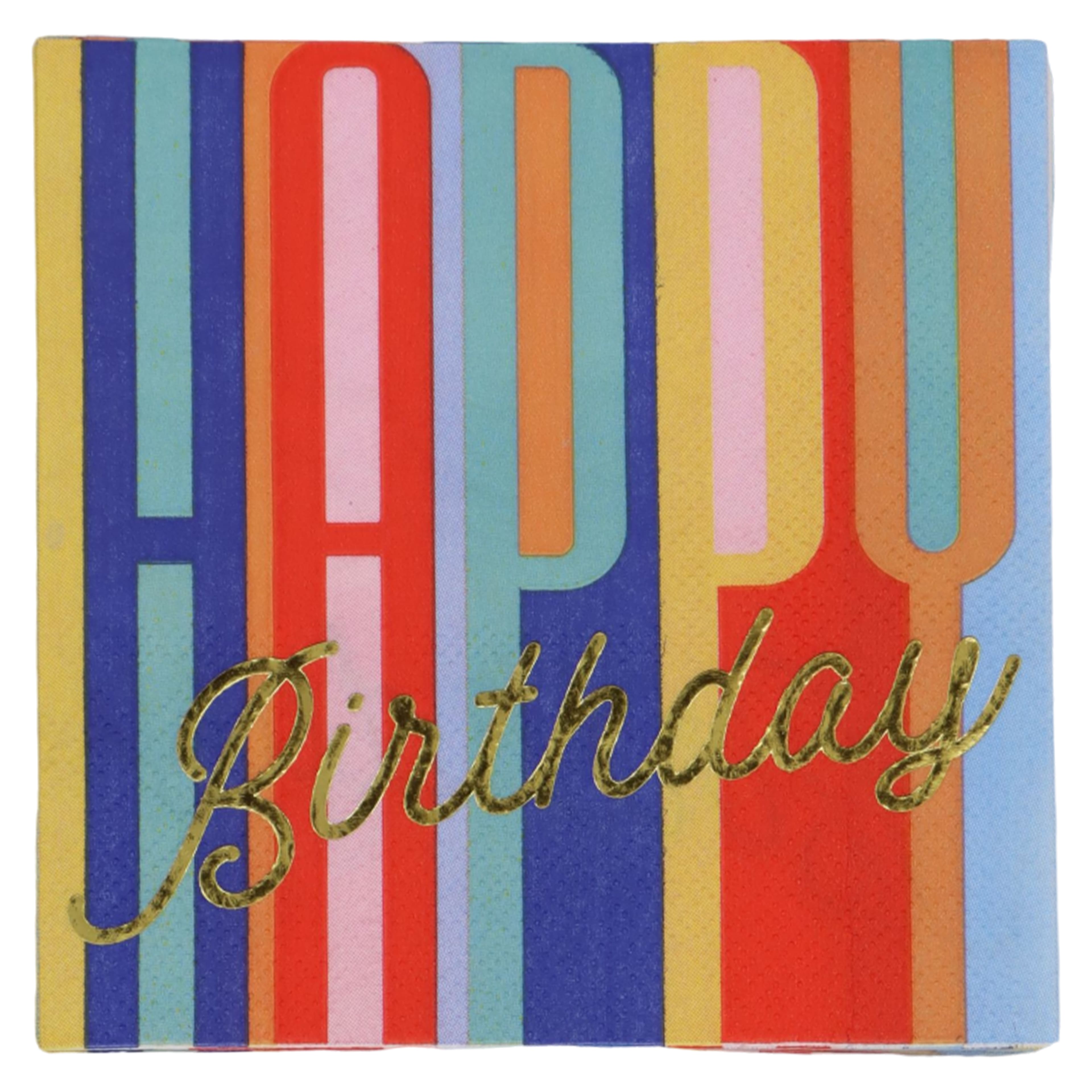 Multicolor Happy Birthday Beverage Napkins, 20ct. by Celebrate It™