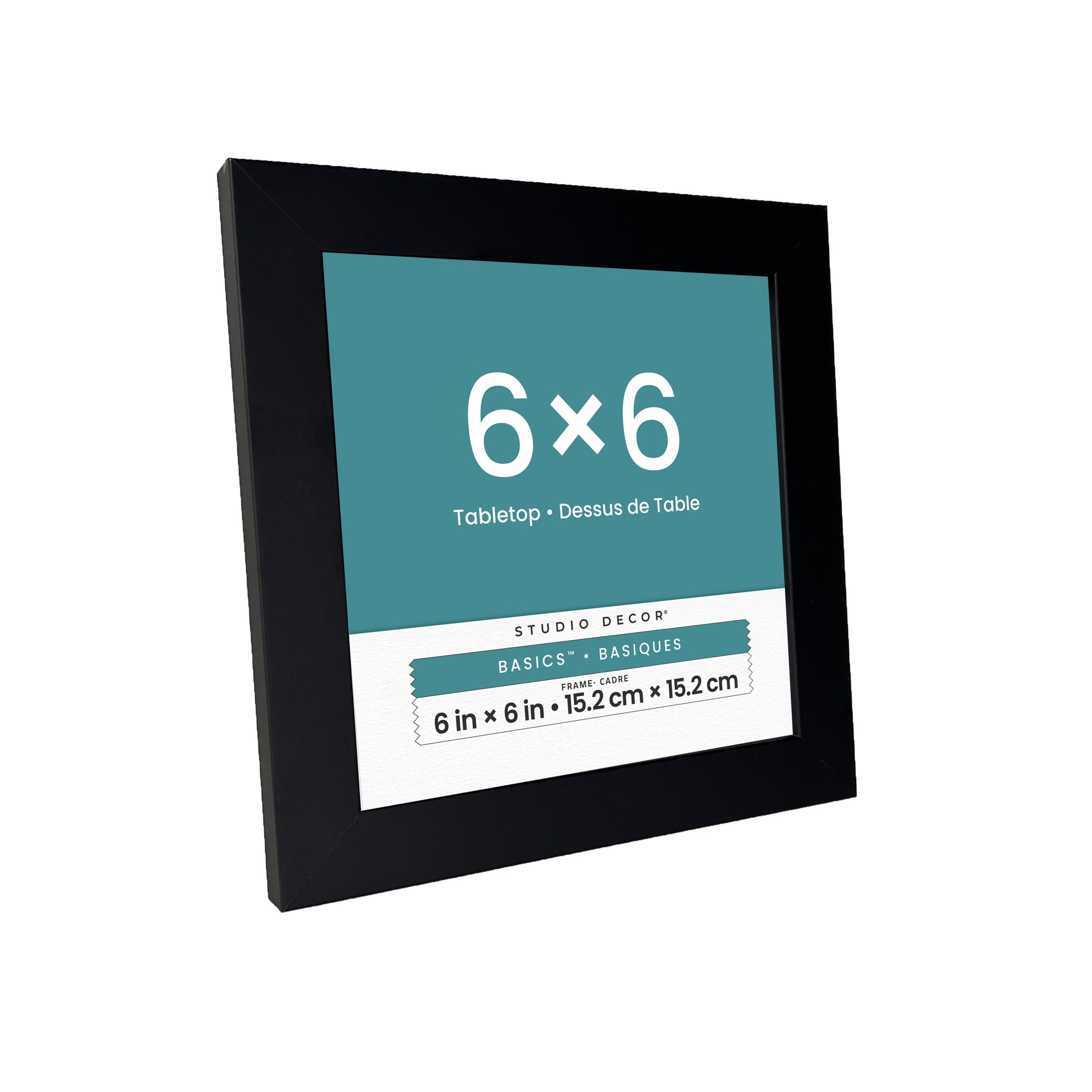 Basics™ 6" x 6" Black Flat Frame by Studio Décor® - Image 2