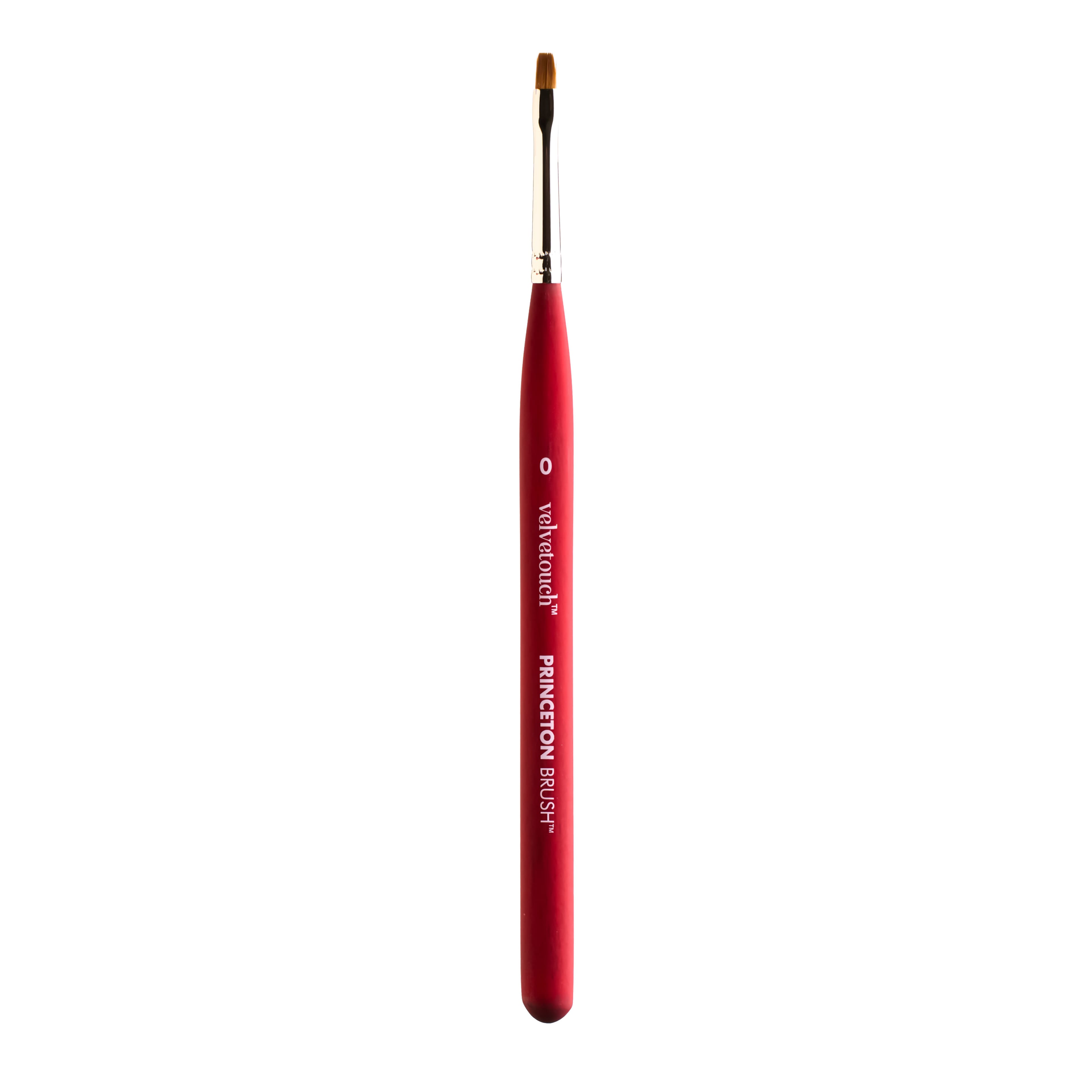 Princeton™ Velvetouch™ Size 0 Mixed Media Short Handle Mini Flat Shader Brush
