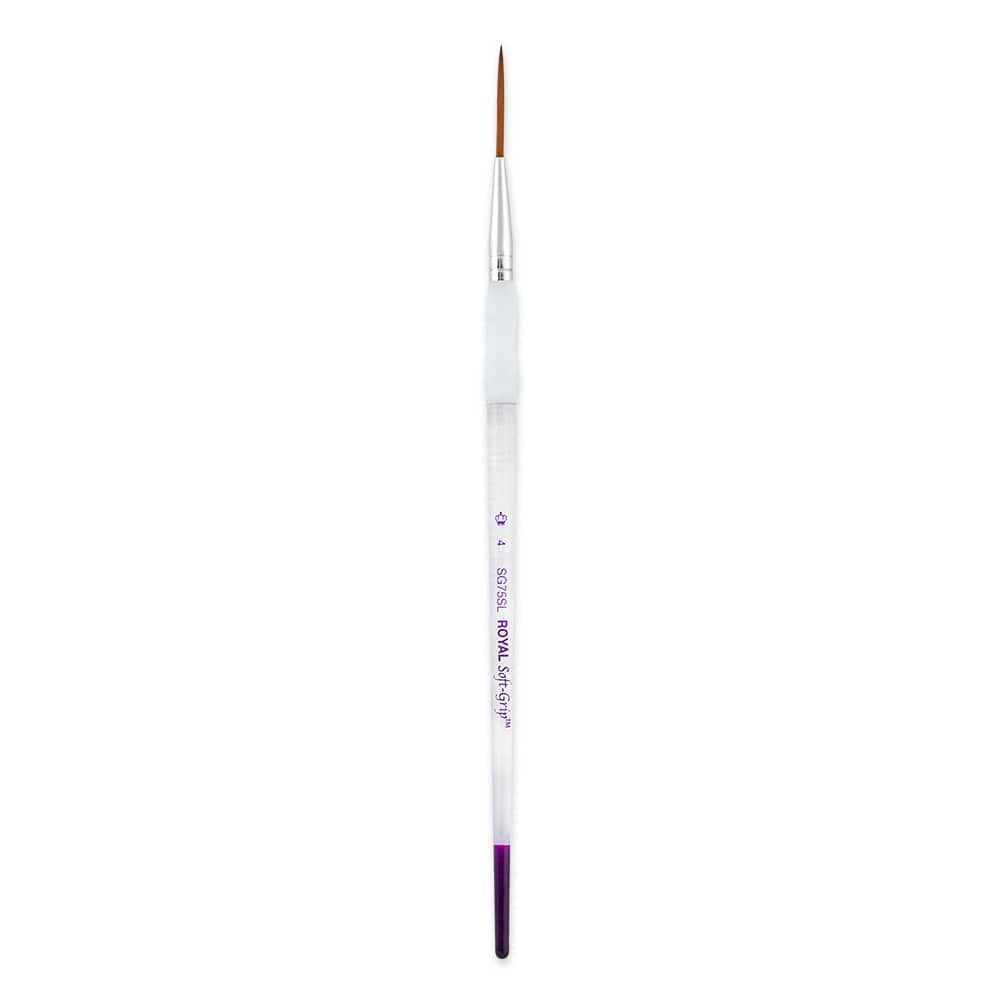 Royal & Langnickel® Soft-Grip™ Size 4 Synthetic Sable Script Brush