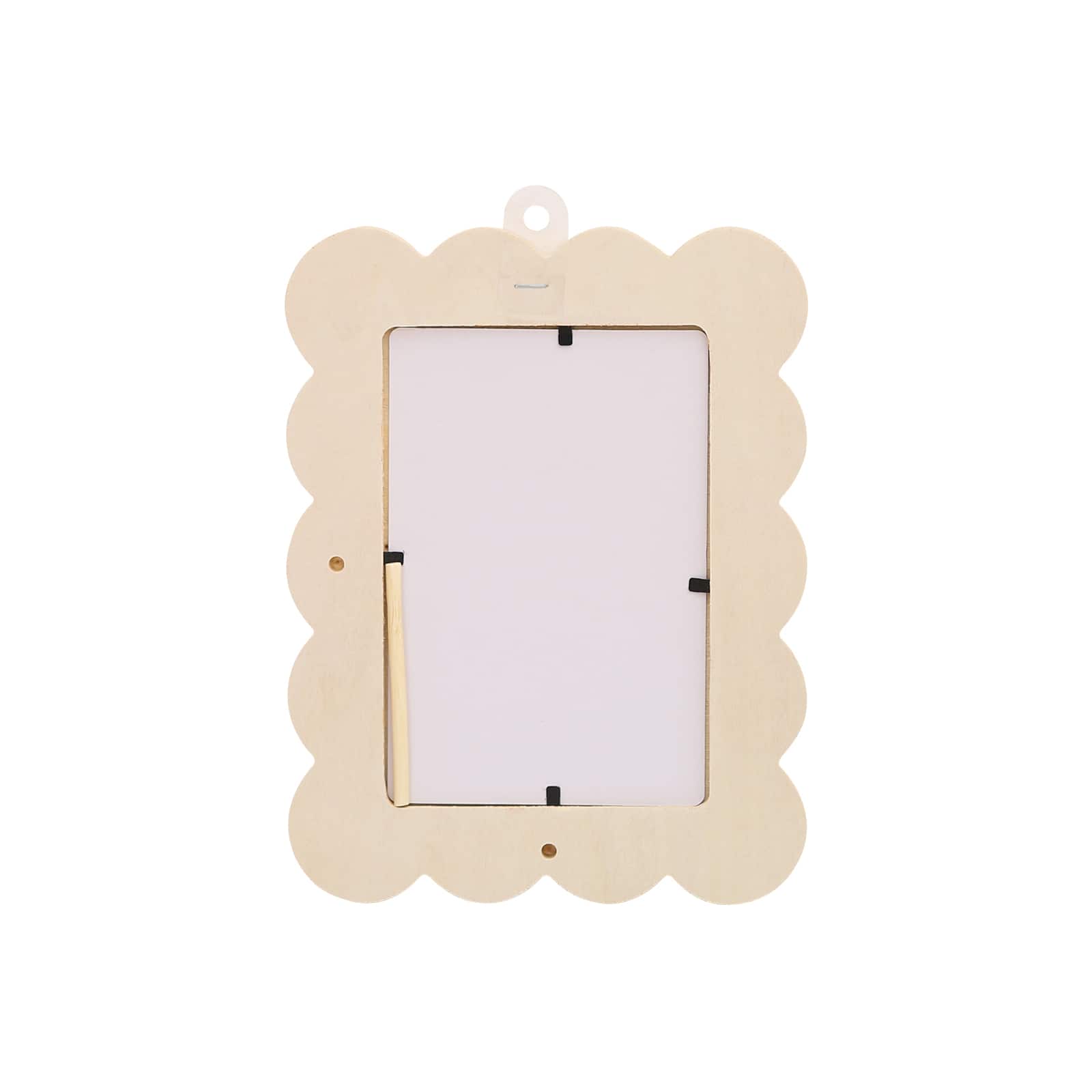 4" x 6" Wooden Scalloped Frame by Make Market® - Image 2