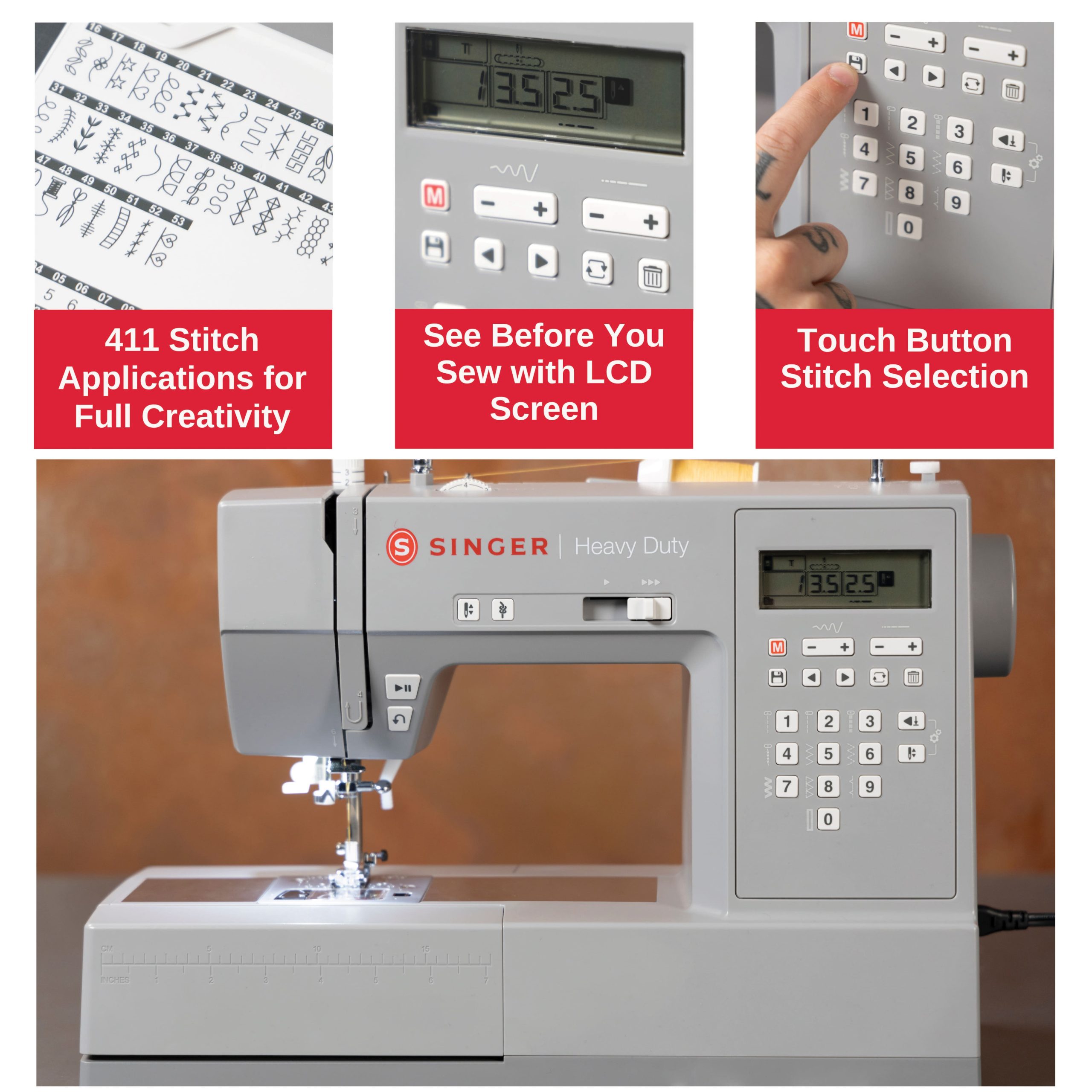 SINGER® HD6700C Heavy Duty Sewing Machine - Image 4