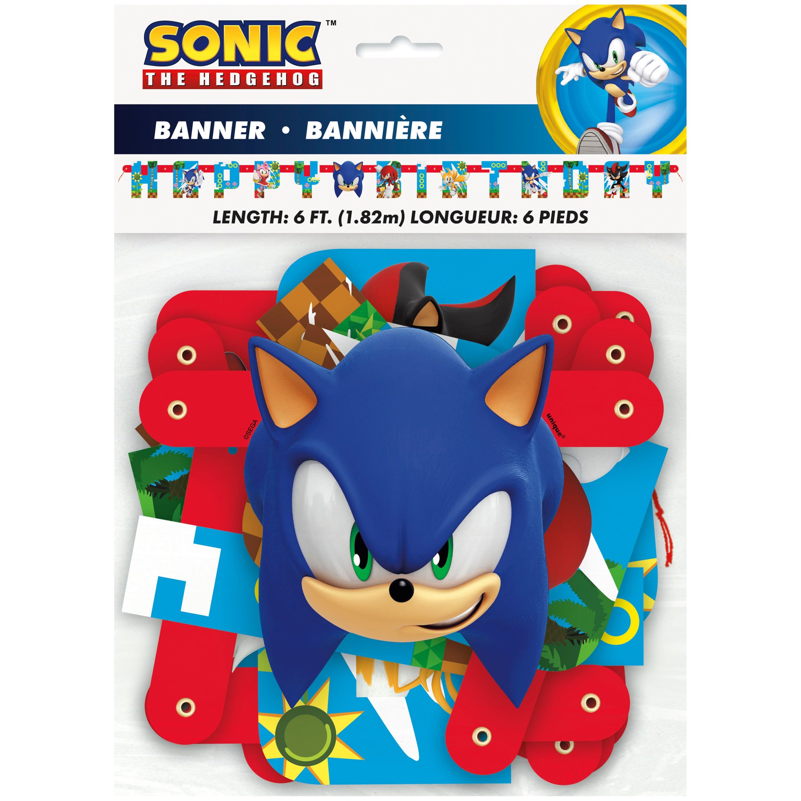 6ft. Sonic the Hedgehog™ Birthday Banner - Image 2