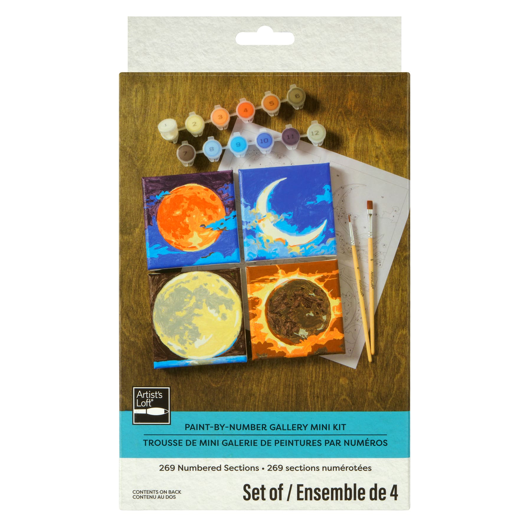Moons Paint-by-Number Gallery Mini Kit by Artist's Loft®