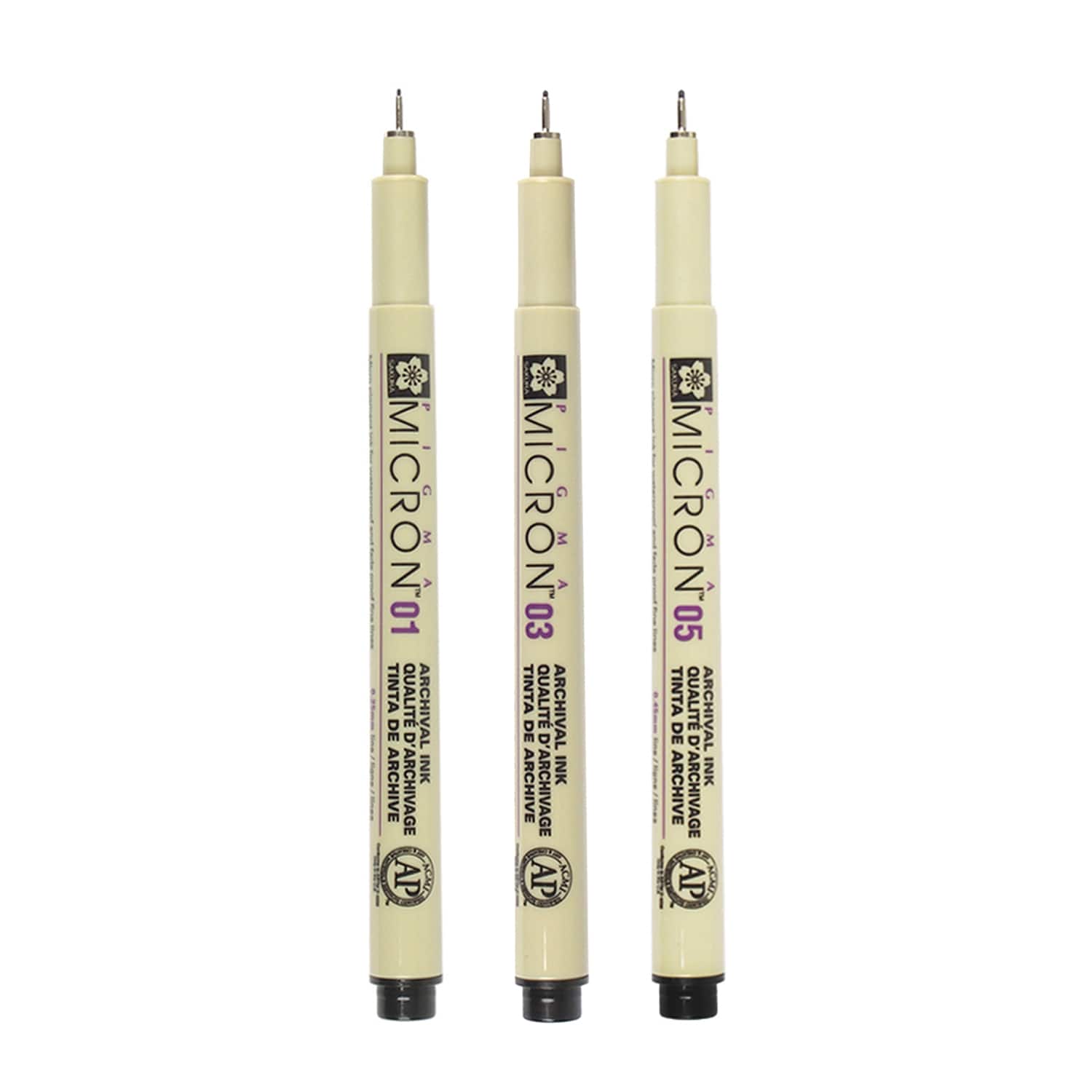 Pigma® Micron™ Fine Line Black 3 Piece Pen Set - Image 3