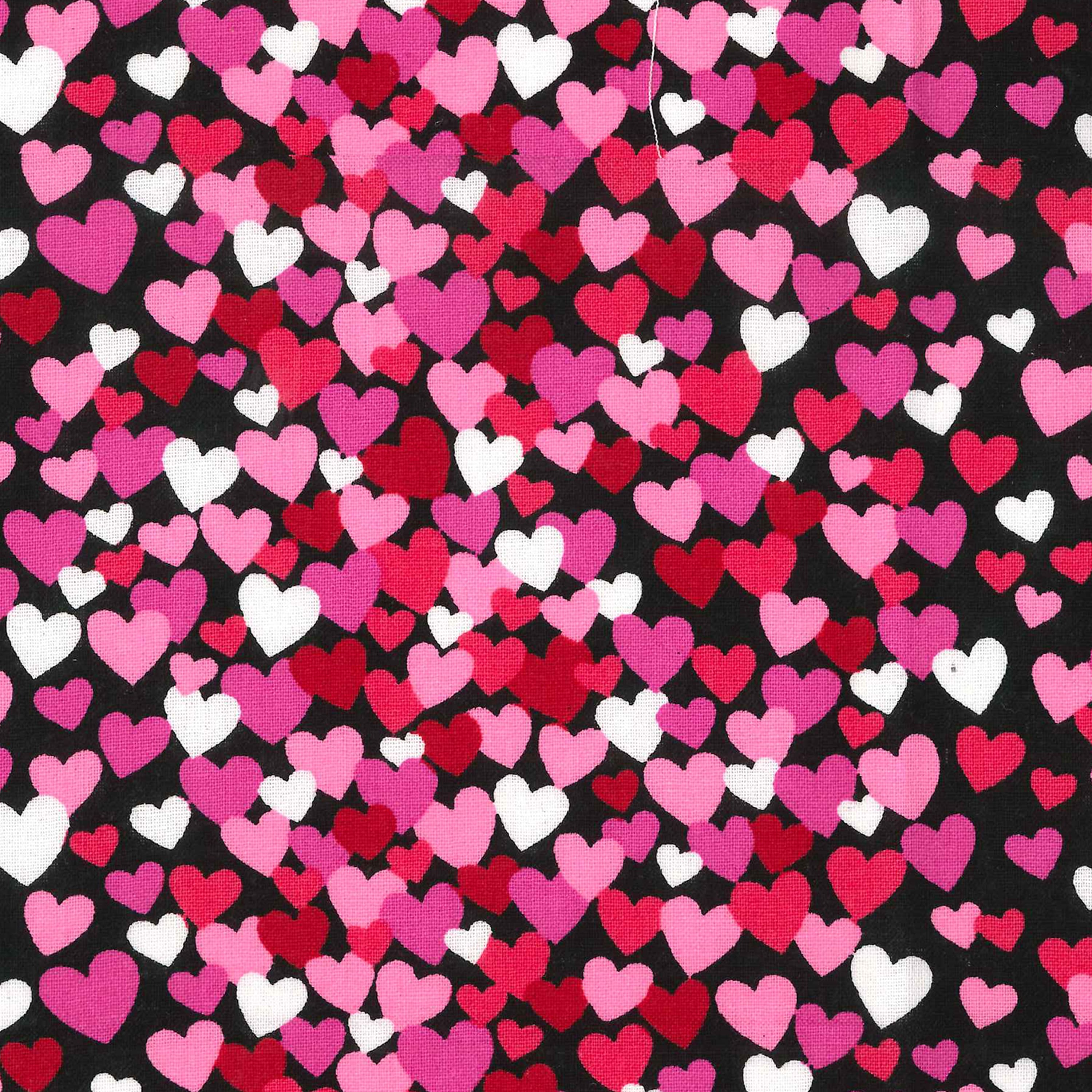Fabric Traditions Valentine's Tossed Hearts Cotton Fabric