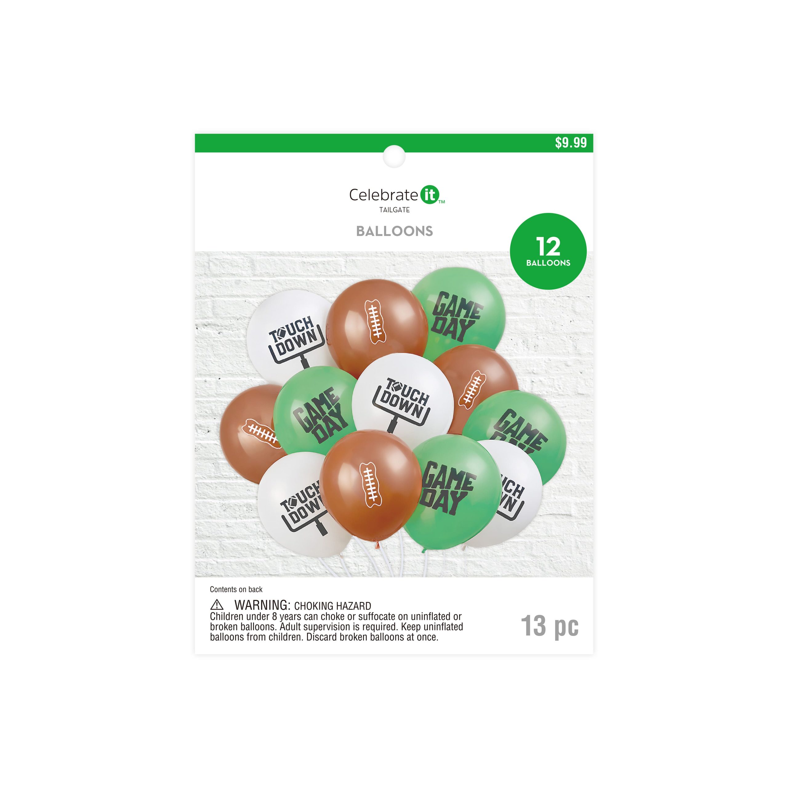 Football Latex Balloons, 12ct. by Celebrate It™ - Image 3