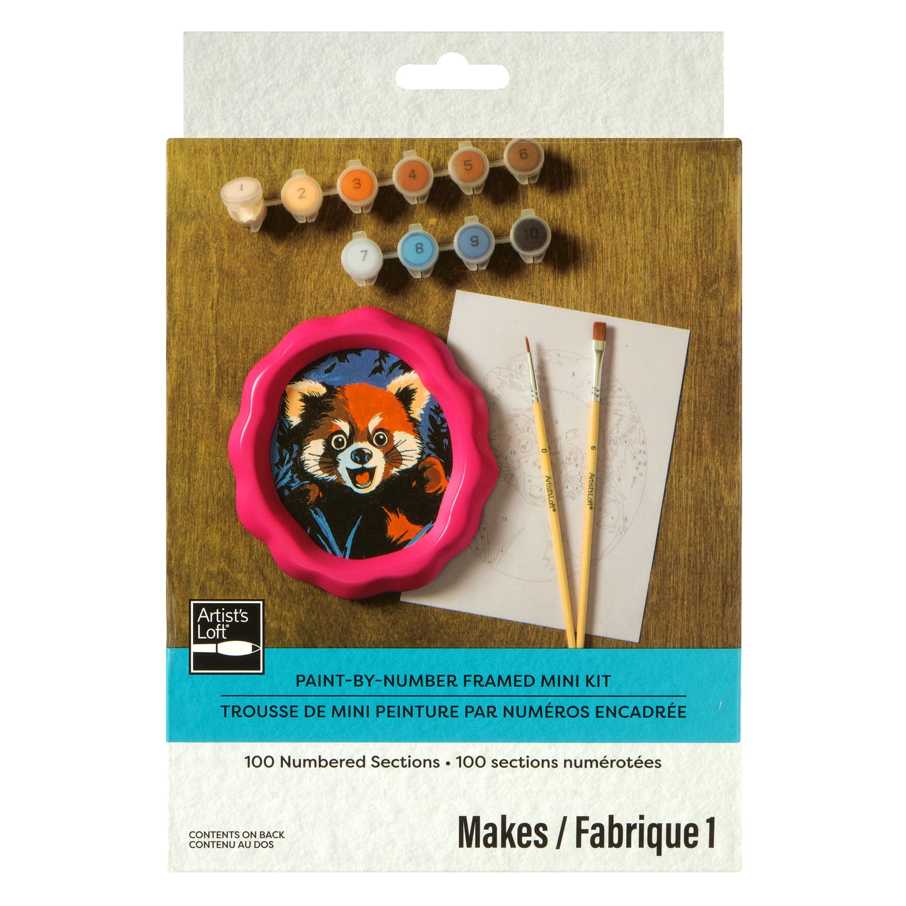 Red Panda Paint-by-Number Framed Mini Kit by Artist's Loft®