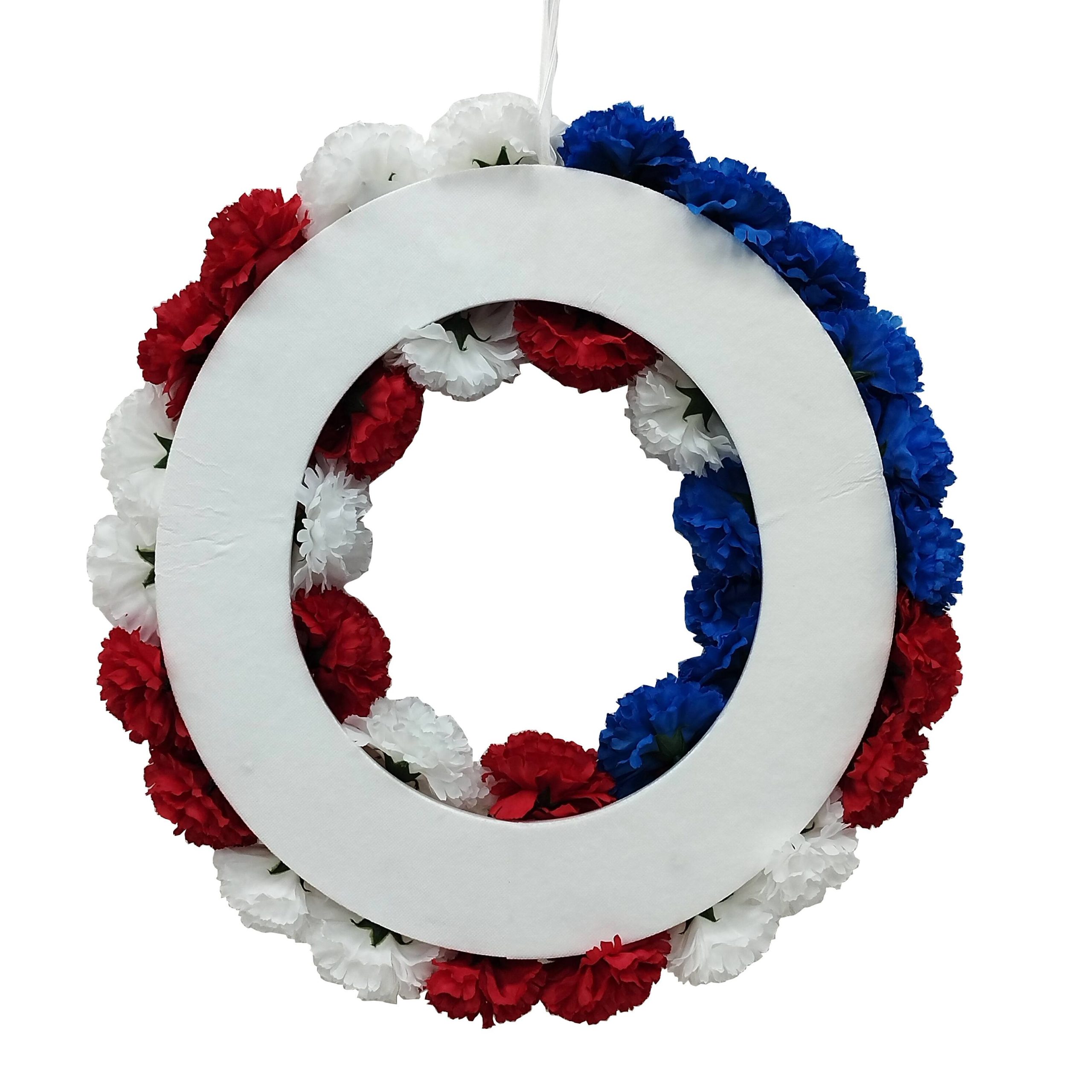 20" Carnation Wreath by Celebrate It™ - Image 2