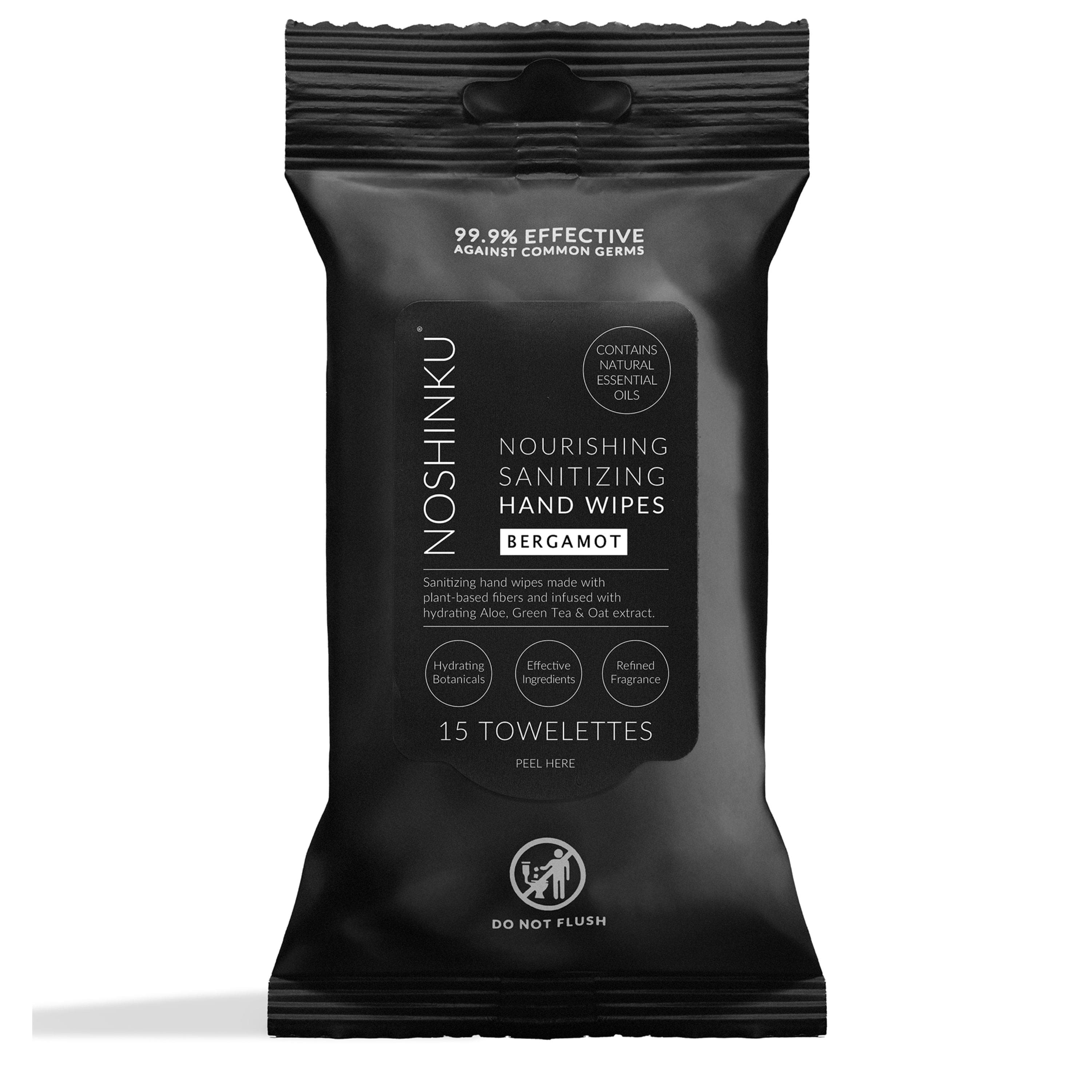 Noshinku Bergamot Nourishing Hand Sanitizing Wipes