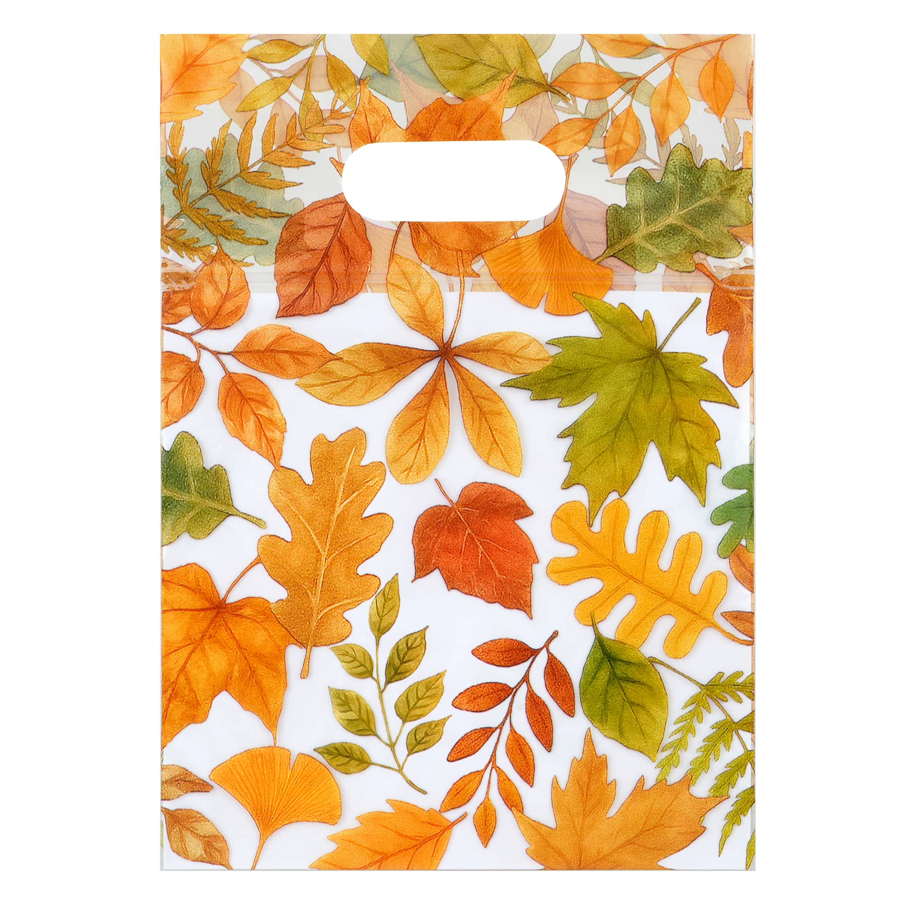 Thanksgiving Leaf Zipper Treat Bags With Handle, 12ct. by Makery™ - Image 2