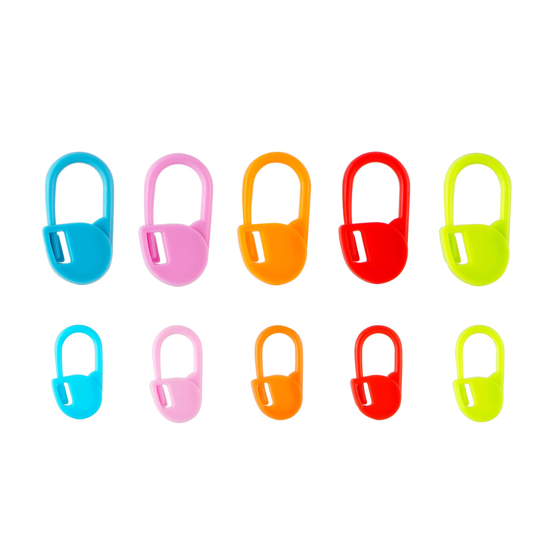Mixed Bright Plastic Stitch Markers, 75ct. by Loops & Threads®