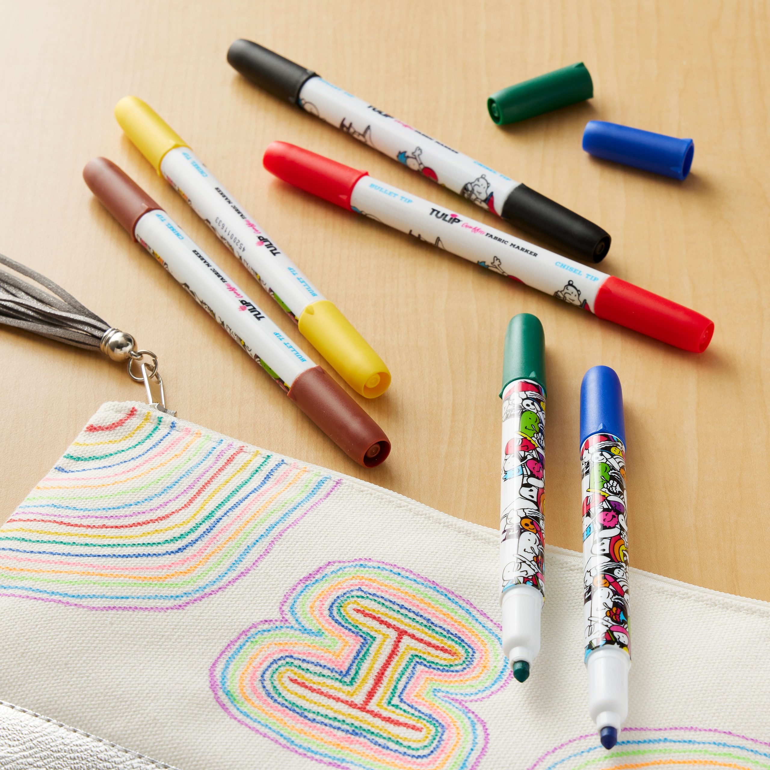 Tulip® Graffiti Fabric Markers™ Rainbow - Image 2