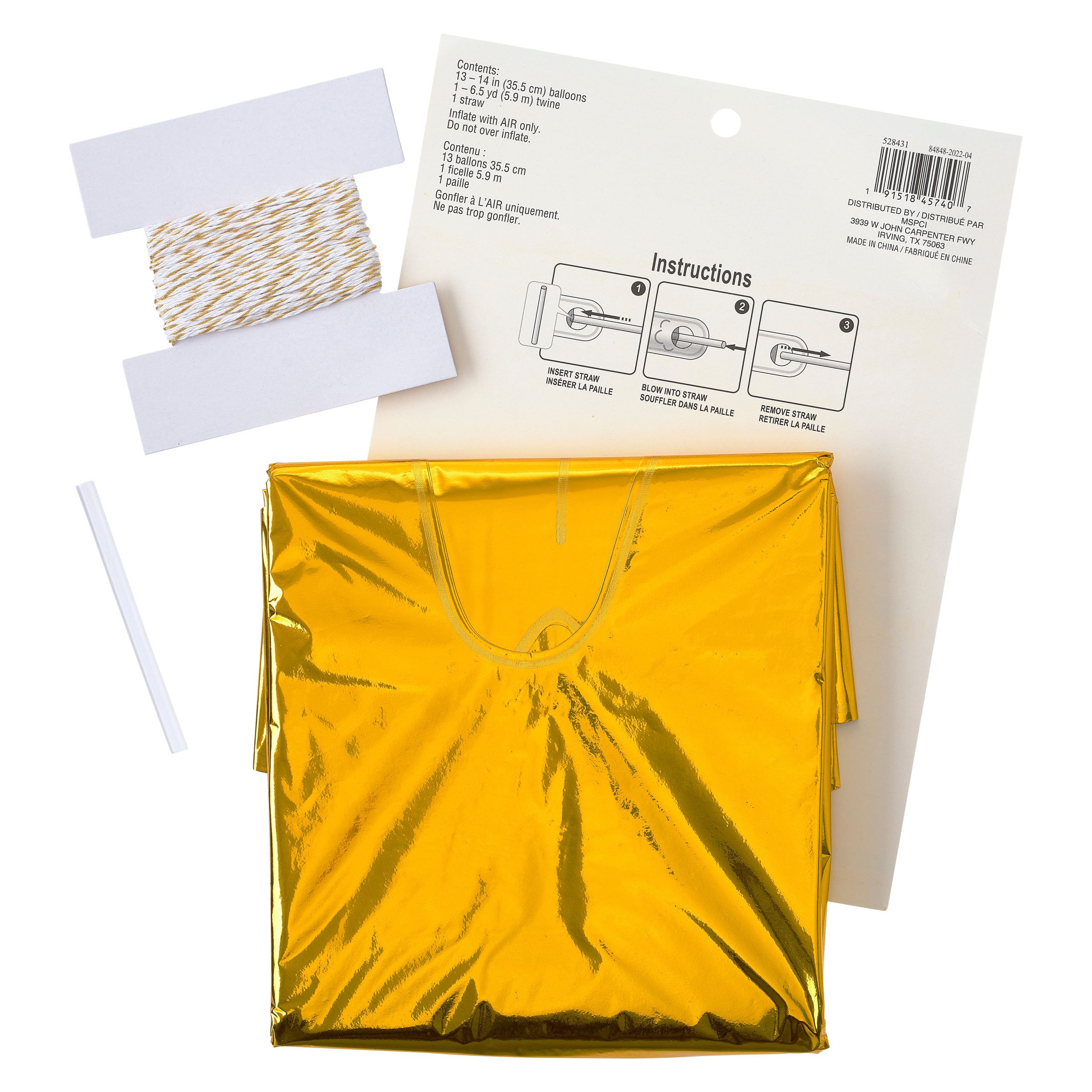 Happy Birthday Gold Foil Balloon Banner Kit By Celebrate It™ - Image 3