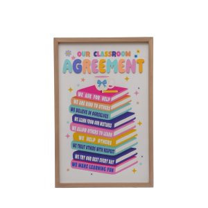 Class Rules! 13" x 19.75" Classroom Agreement Wall Décor by B2C™