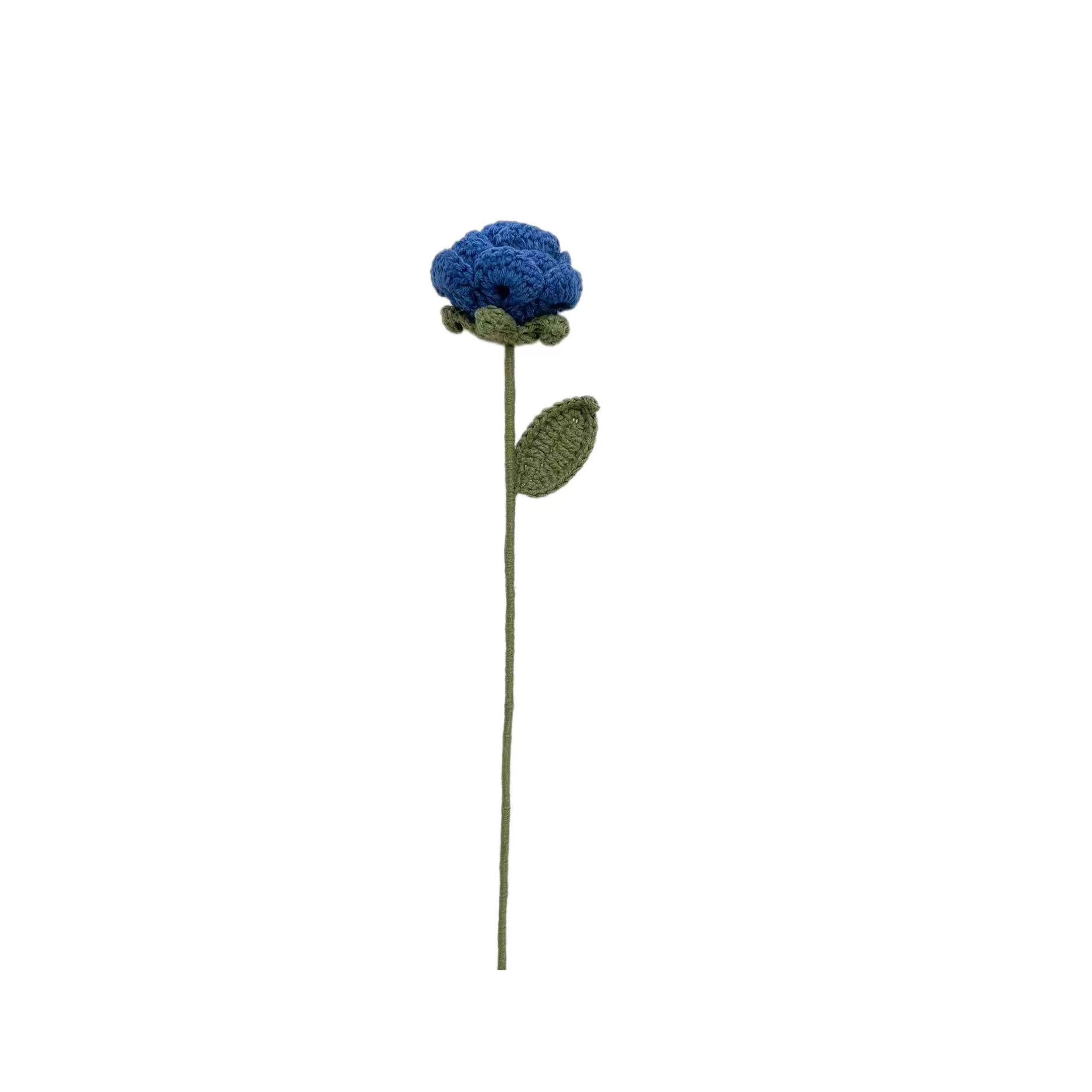 13" Crochet Blue Rose Pick by Ashland®