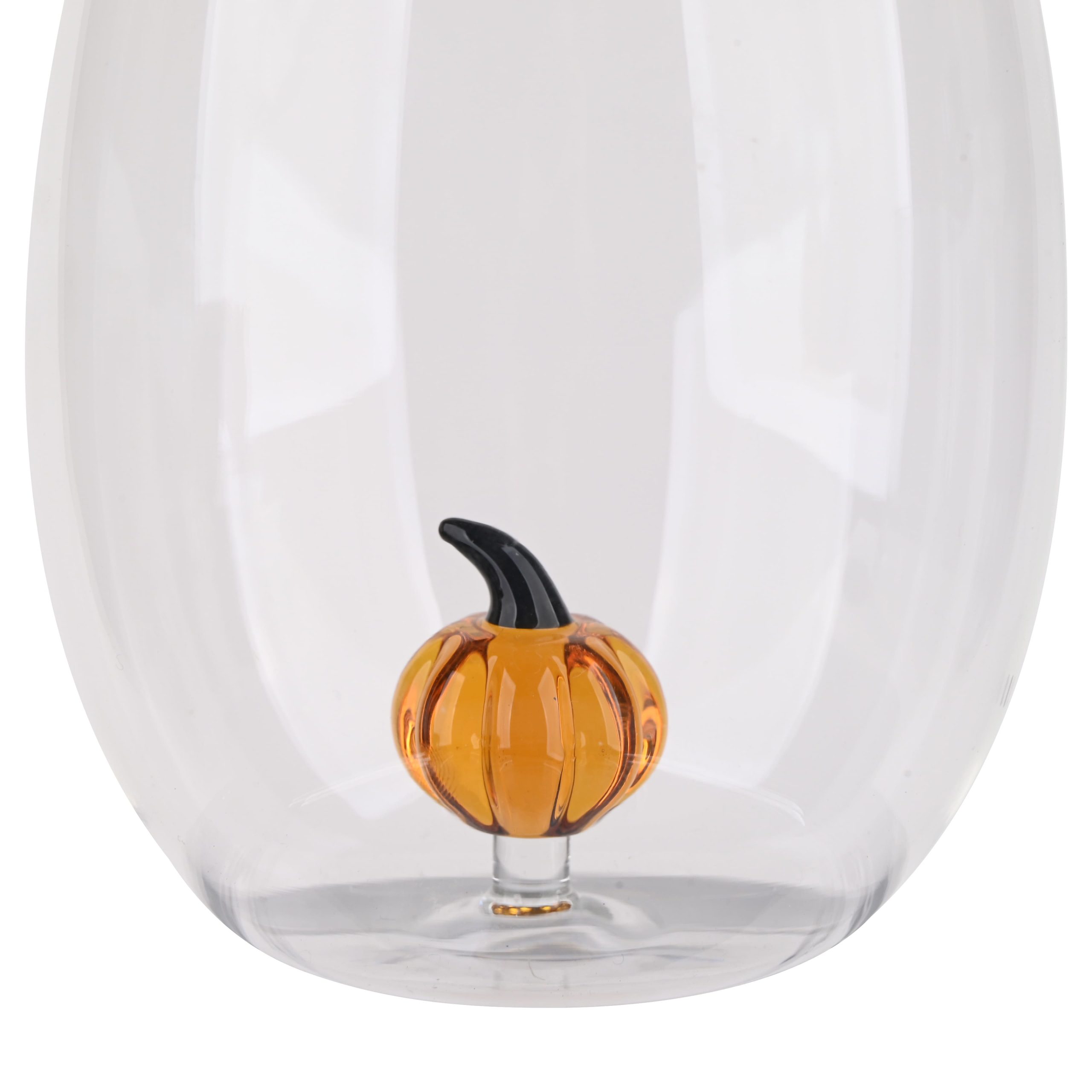 16oz. Pumpkin Icon Stemless Wine Glass by Celebrate It™ - Image 2