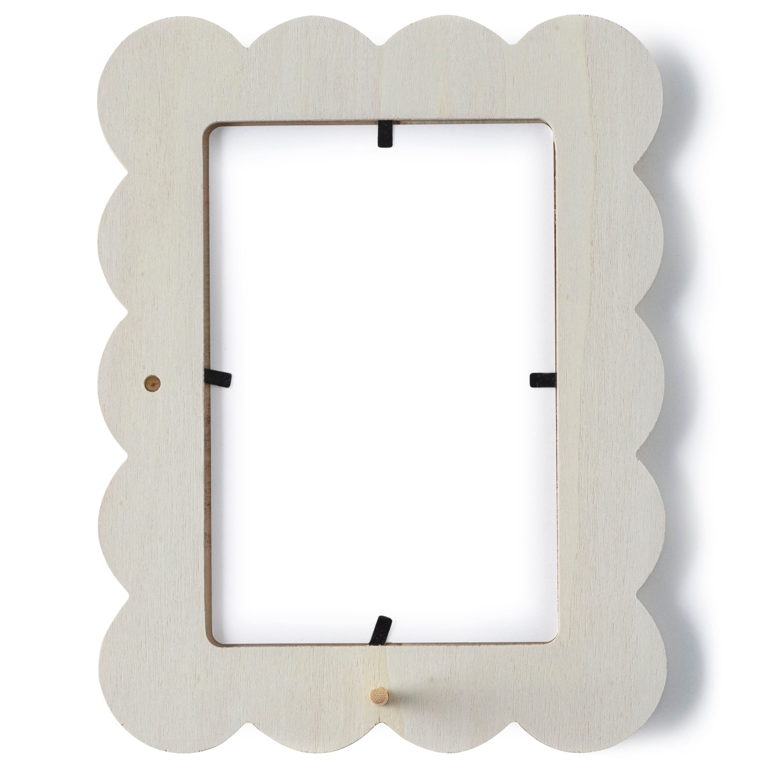 4" x 6" Wooden Scalloped Frame by Make Market® - Image 3