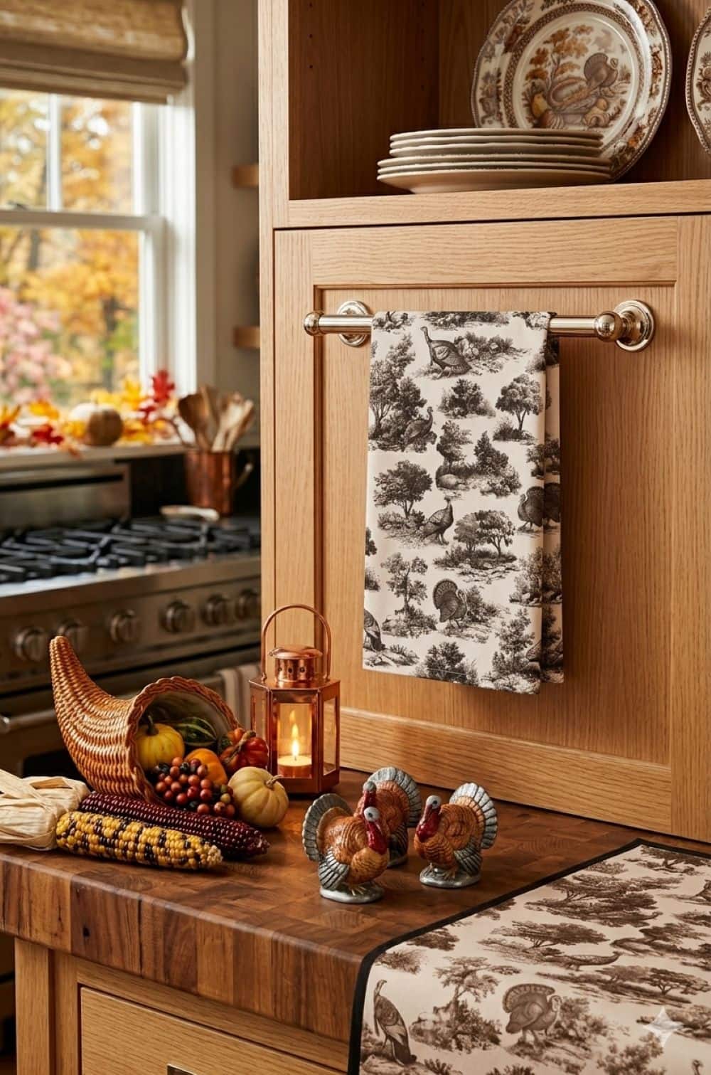 28" Thanksgiving Turkey Tea Towel by Makery™ - Image 3