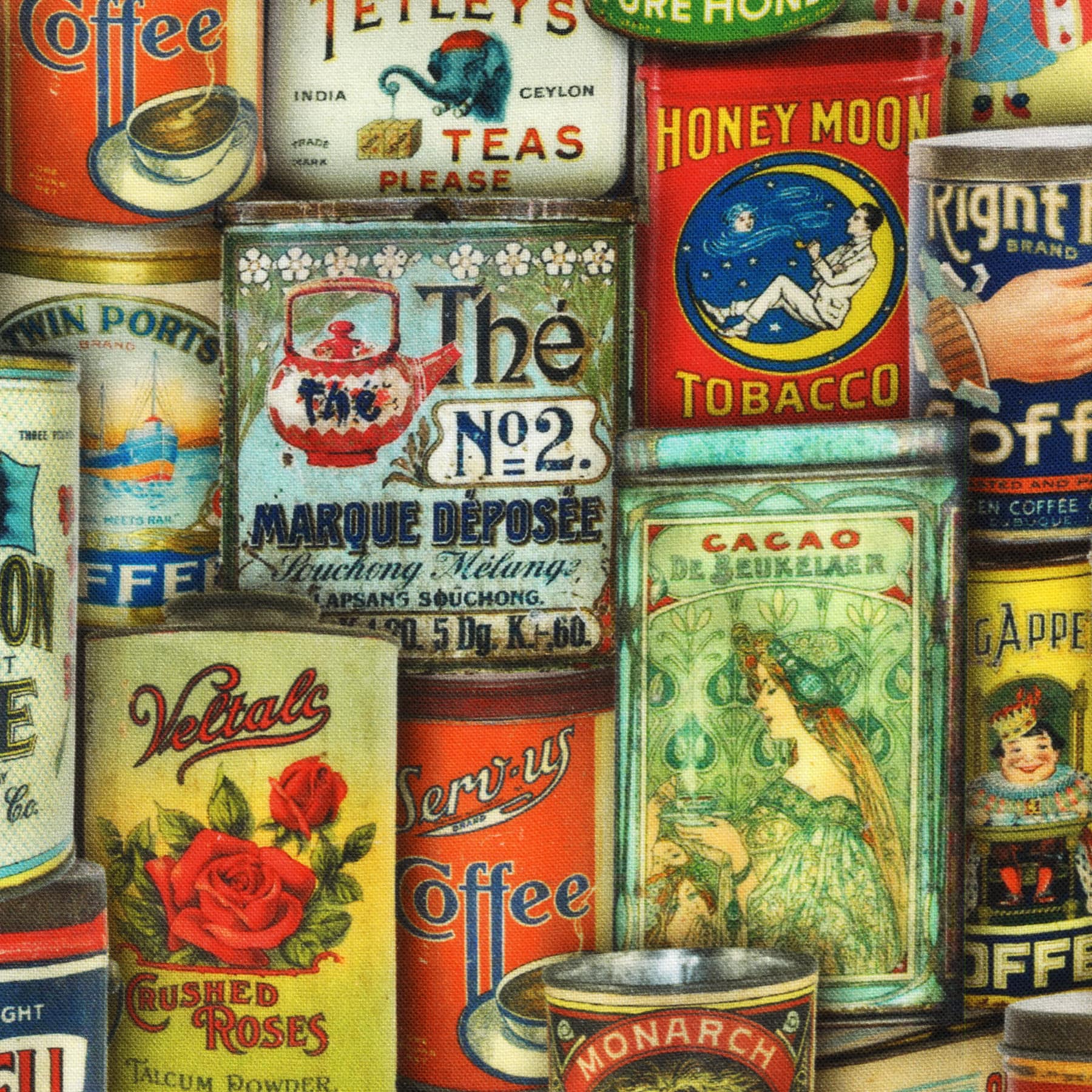 Robert Kaufman Vintage Signs Cotton Fabric