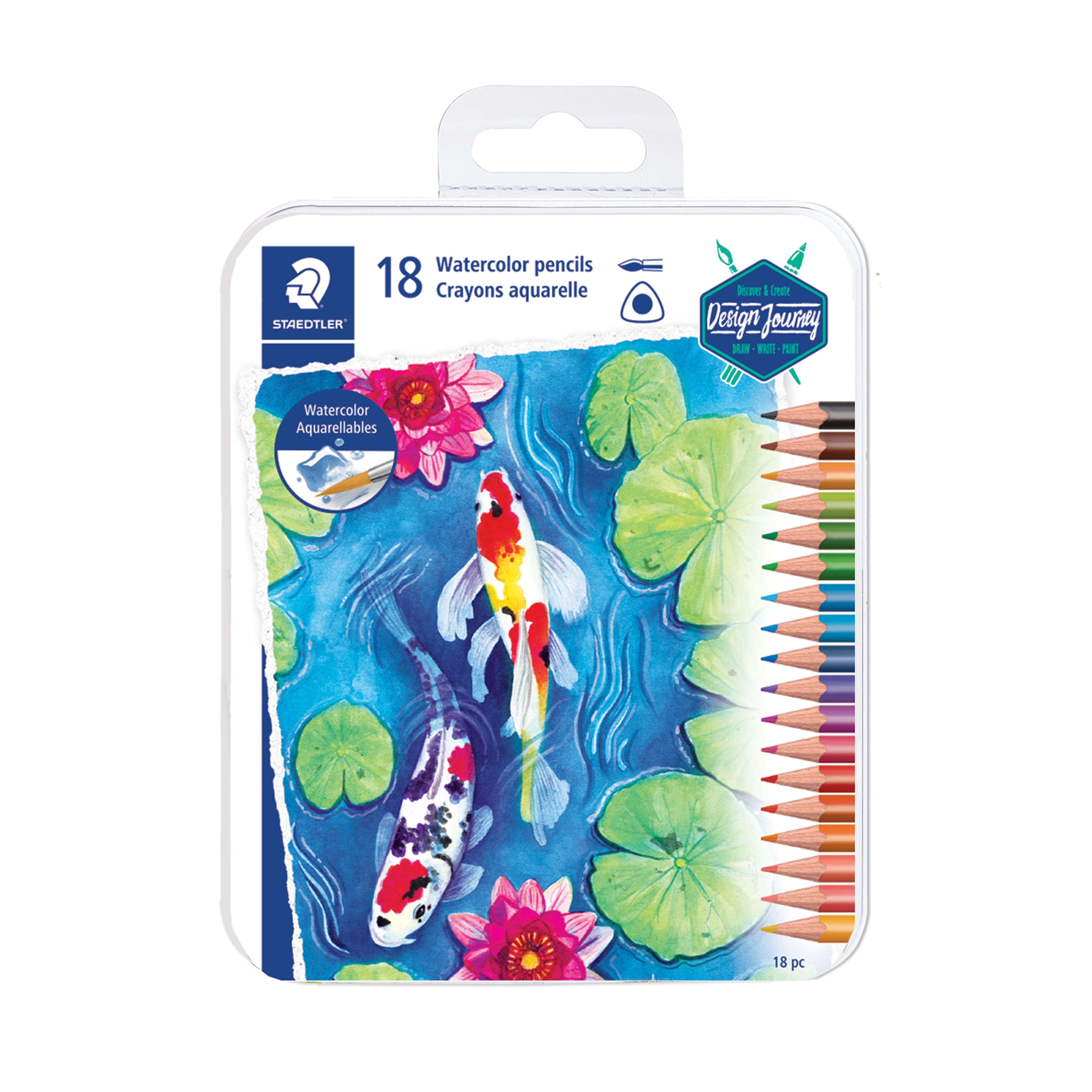 Staedtler® 18 Color Triangular Watercolor Pencils