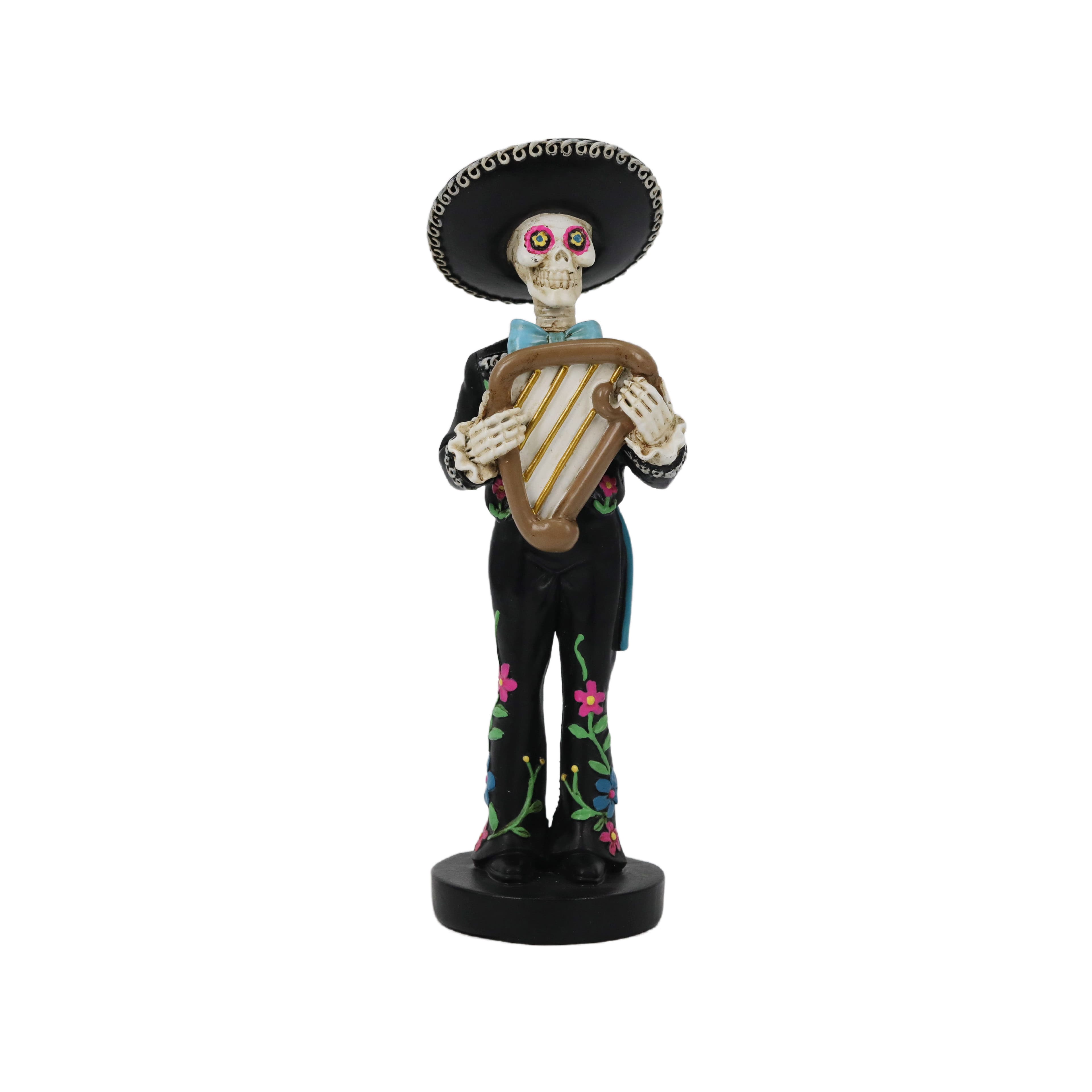 7.25" Skeleton with Harp Tabletop Décor by Ashland®